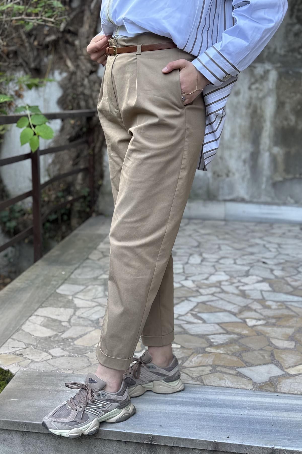 Venöve Pantolon 25SSPNT0021 Camel