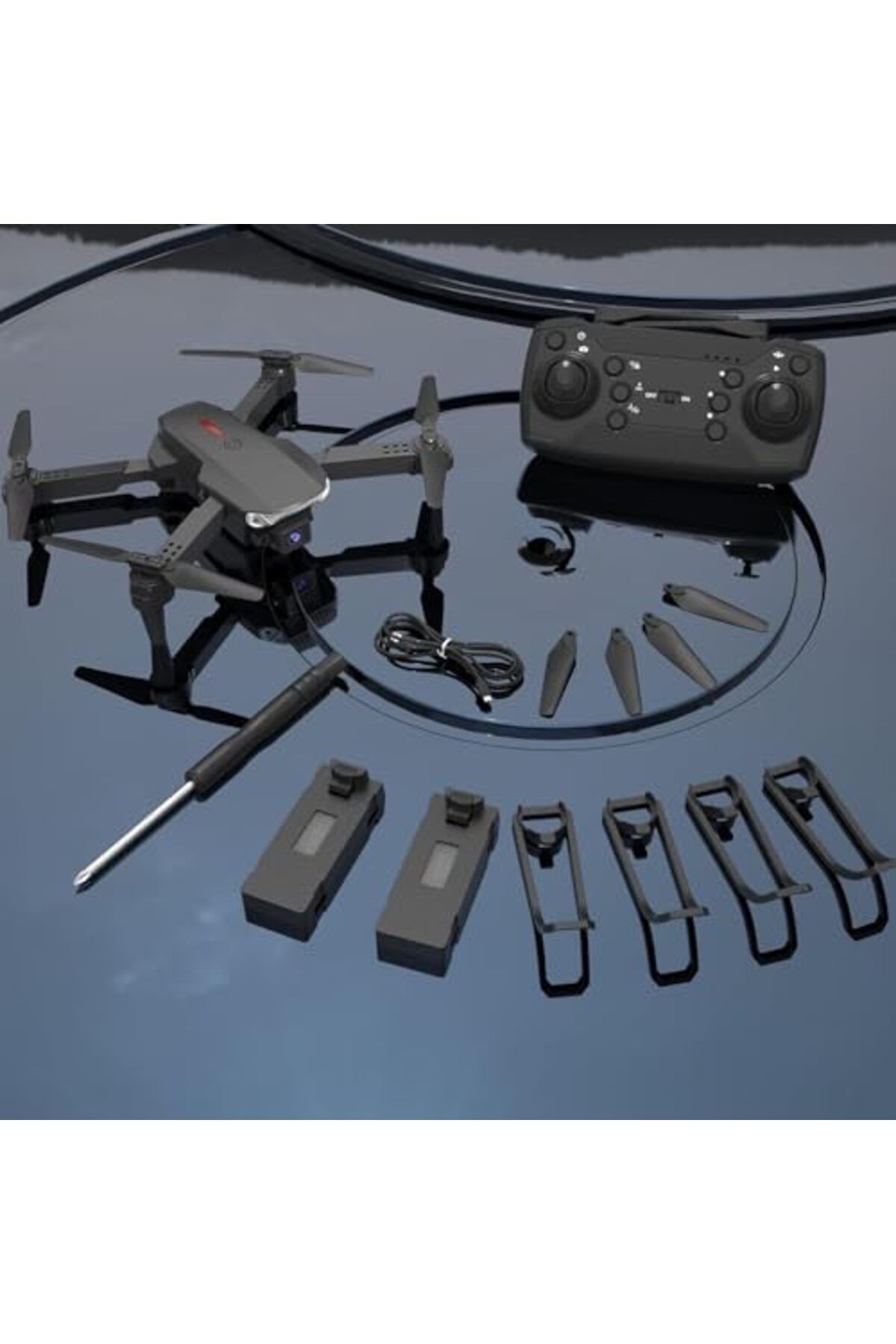 Generic-E99 PRO Drone with 4K HD Dual Camera, Obstacle Avoidance, Foldable, Height Keep, Mini 4