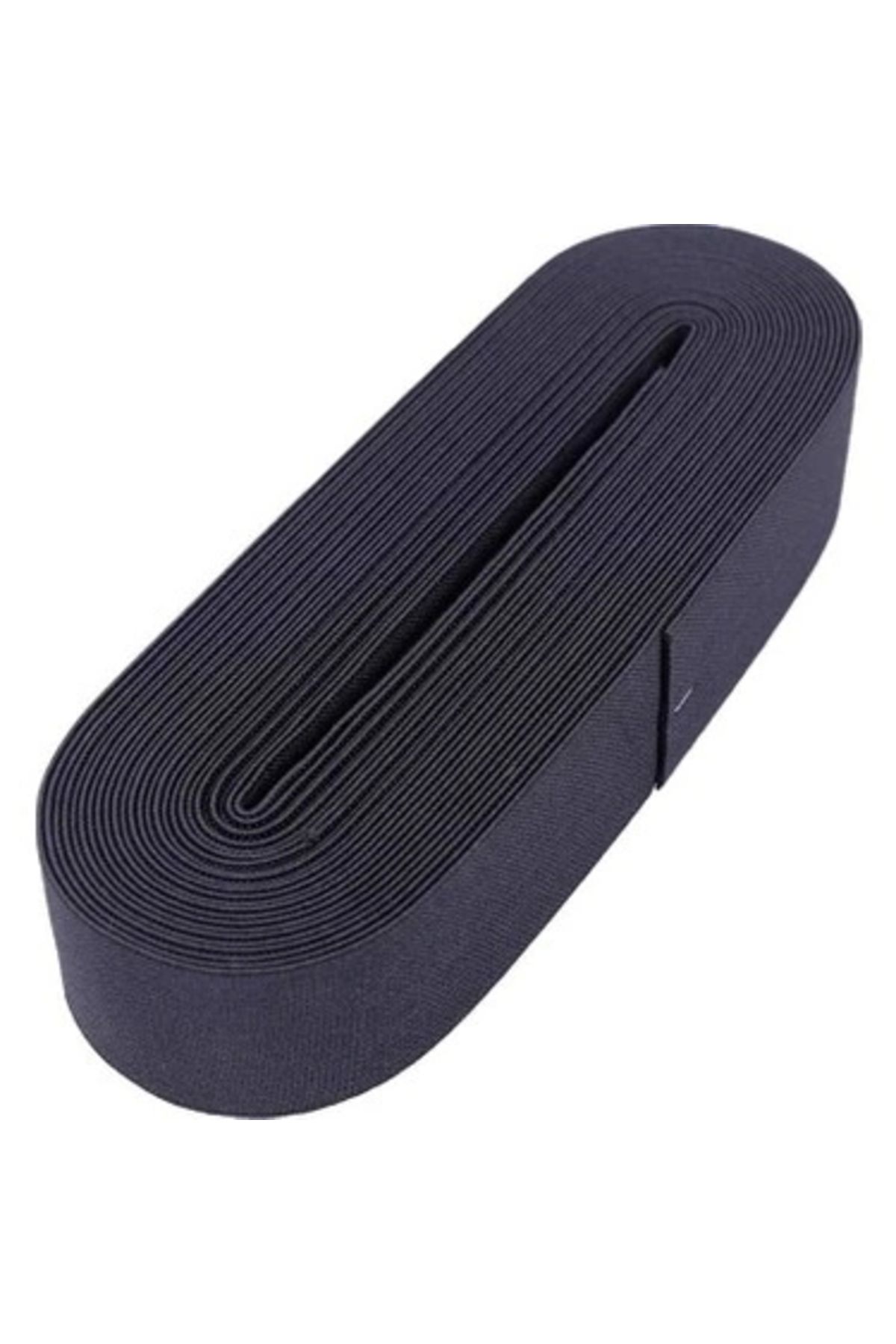 shopwave SİYAH - 4CM PAÇA LASTİK YASSI GENİŞ 10MT. (5047)
