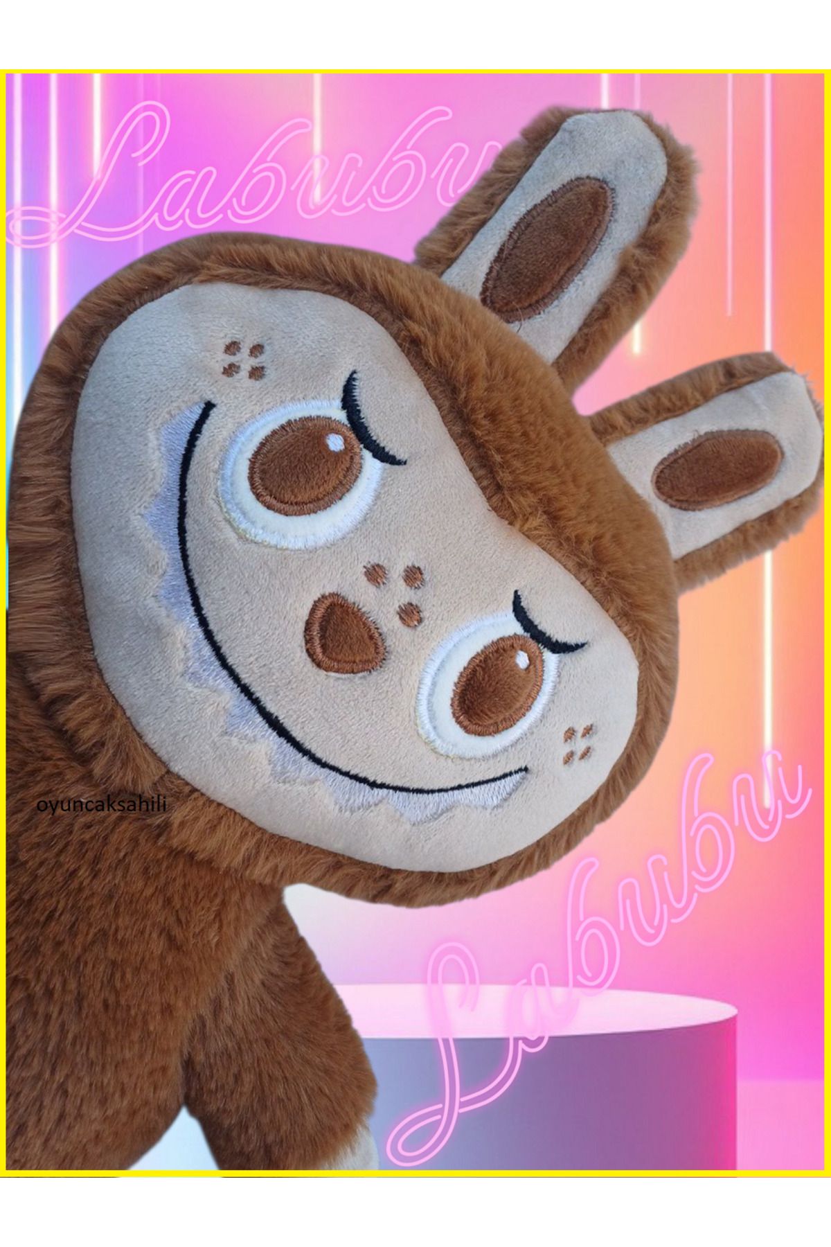 OYUNCAKSAHİLİ Labubu Canavar 40 cm Peluş Love Happines Hope Serenity Loyalty Luck Büyükboy 40cm Pop Peluş