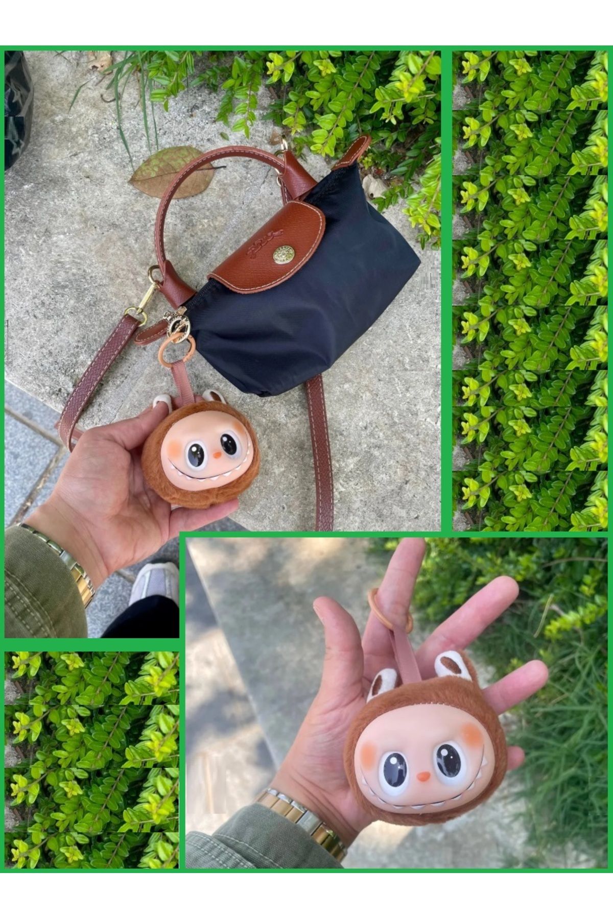 OYUNCAKSAHİLİ Labubu Canavarlar Peluş Çanta Aksesuar Love Happines Hope Serenity Loyalty Luck 1 Adet Askılı Pop