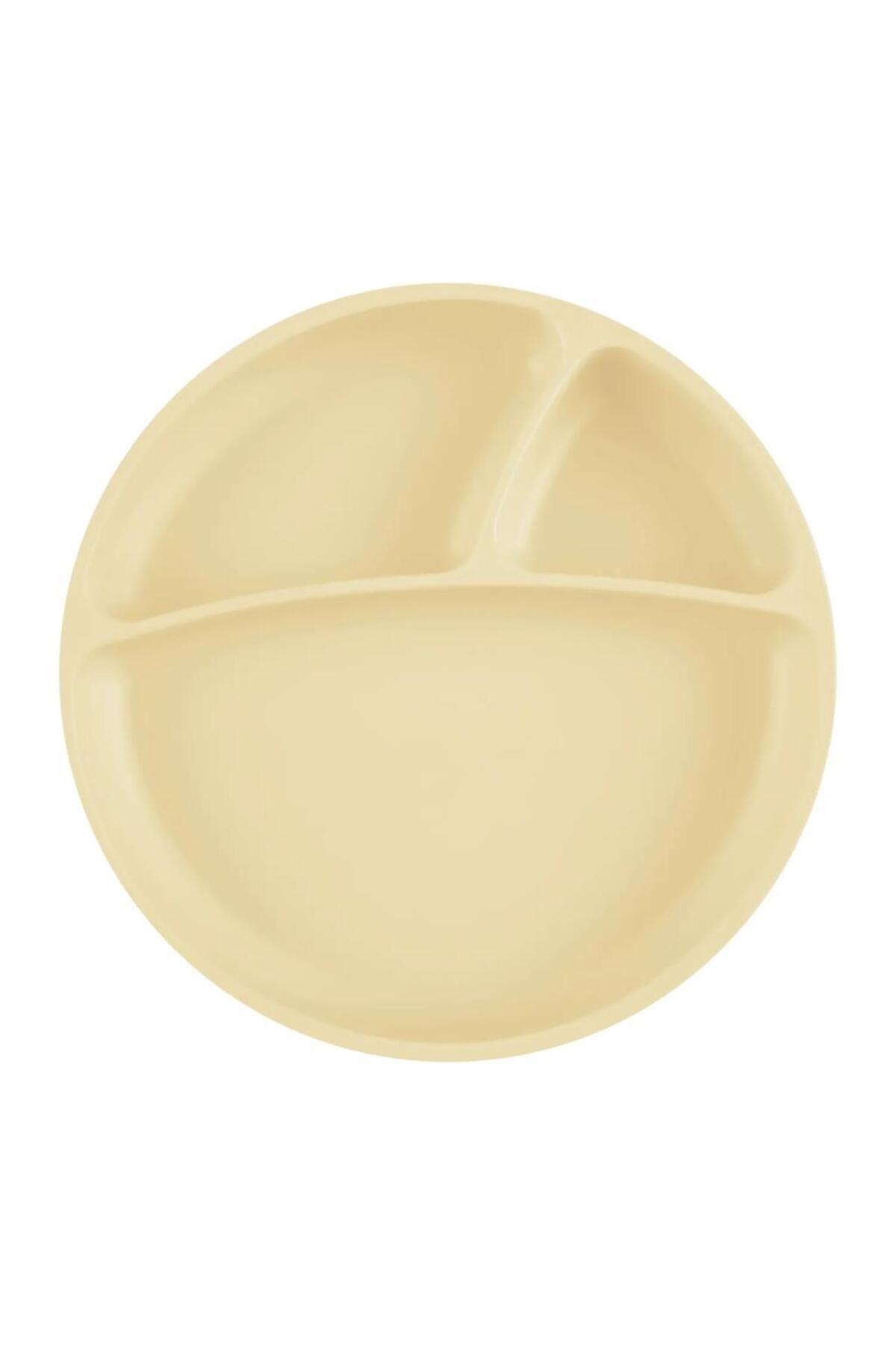 NW NessiWorld Nessiworld Porsiyon Vakum Tabanlı Silikon Tabak Mellow Yellow
