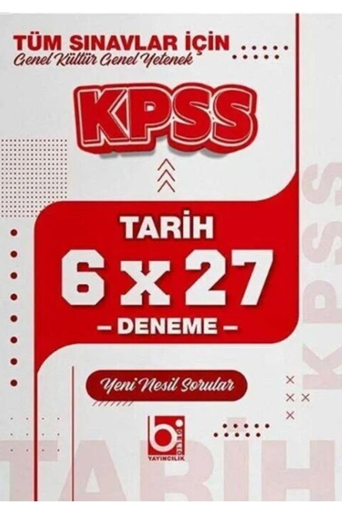 Ankara Kitap Merkezi KPSS Tarih 6x27 Deneme Bigelio Yayıncılık