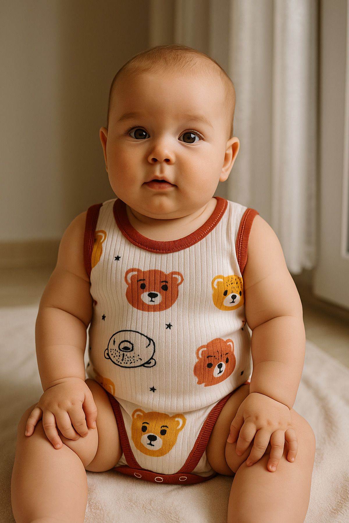 minella kids MİNELLA Kids pamuklu yumuşak yapılı çıtçıtlı body