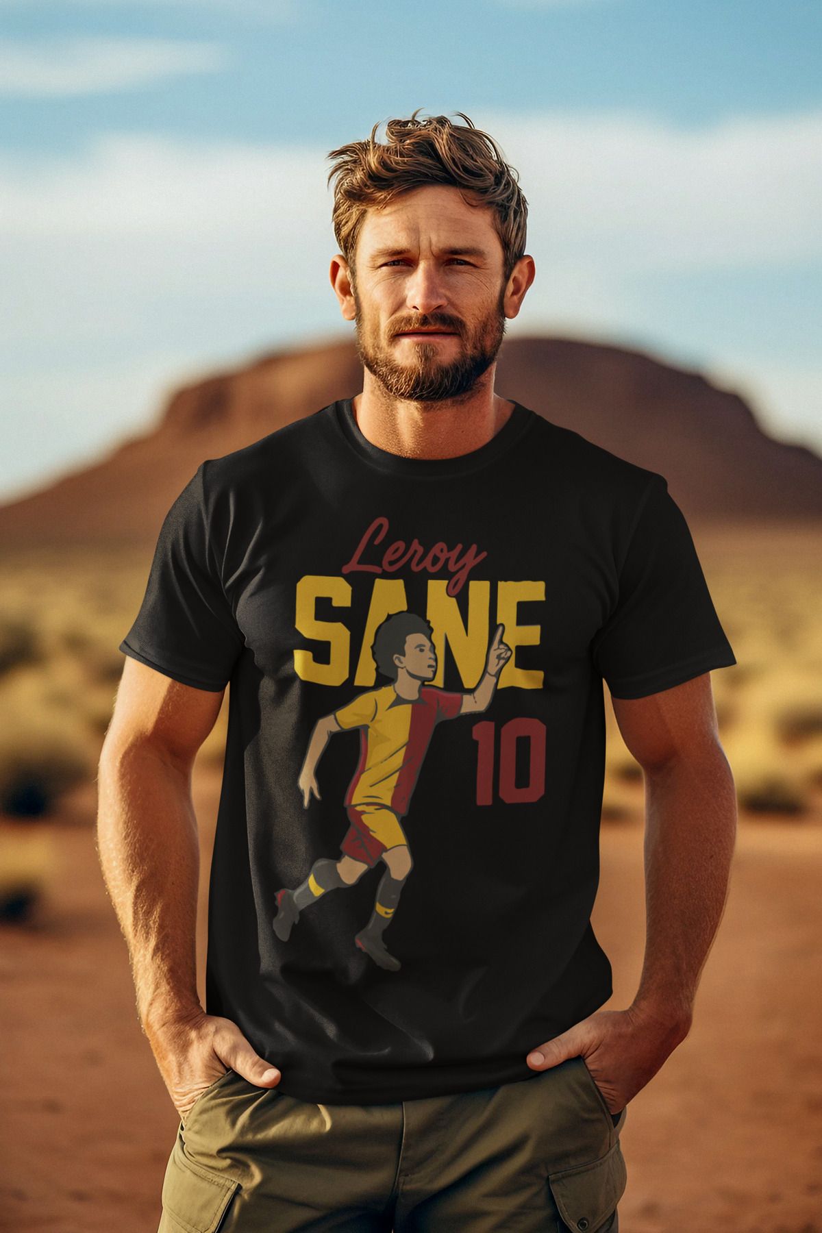 Biy Store Galatasaray lorey Sane karikatür forma futbol baskılı unisex kısa kollu erkek tişört kadın tshirt
