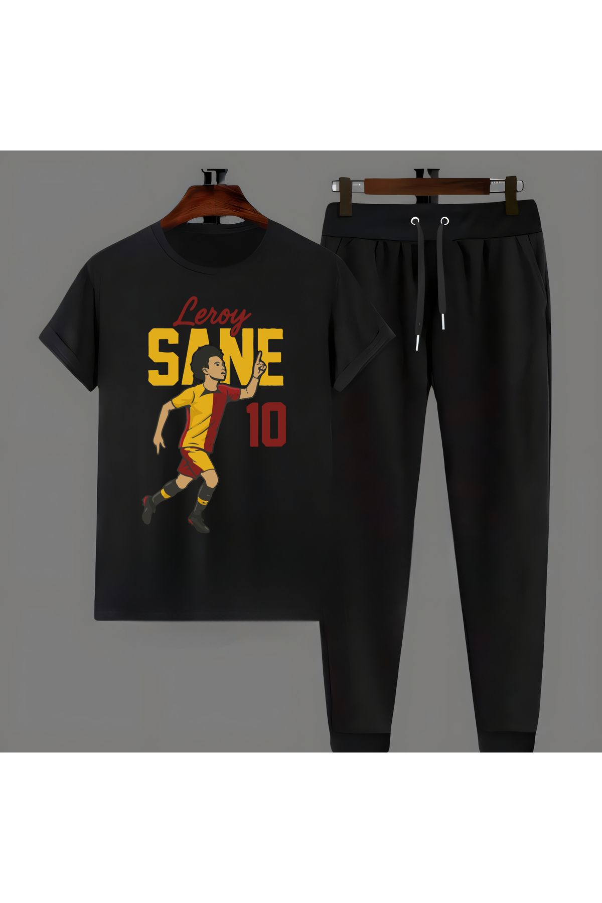 Biy Store Galatasaray lorey Sane karikatür forma futbolbaskılı unisex erkek tişört kadın tshirt eşofman takımı