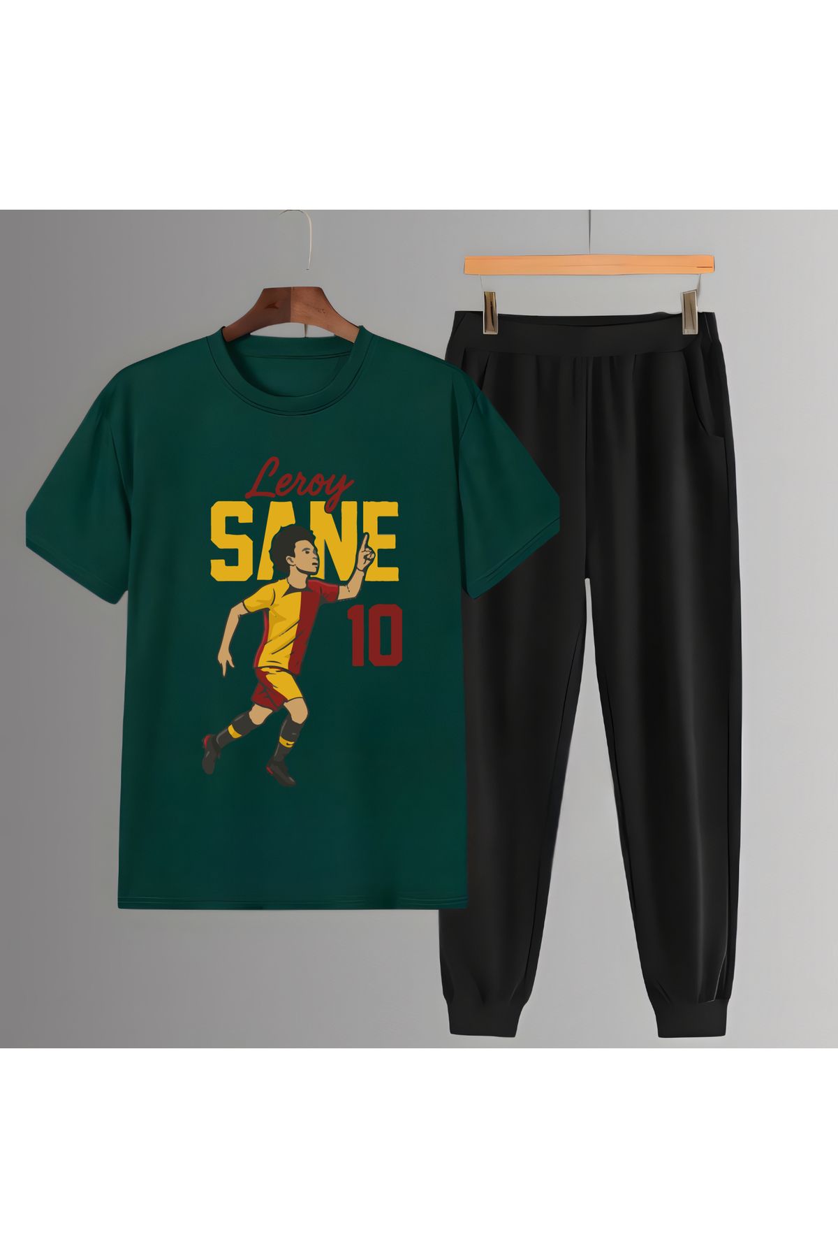 Biy Store Galatasaray lorey Sane karikatür forma futbolbaskılı unisex erkek tişört kadın tshirt eşofman takımı