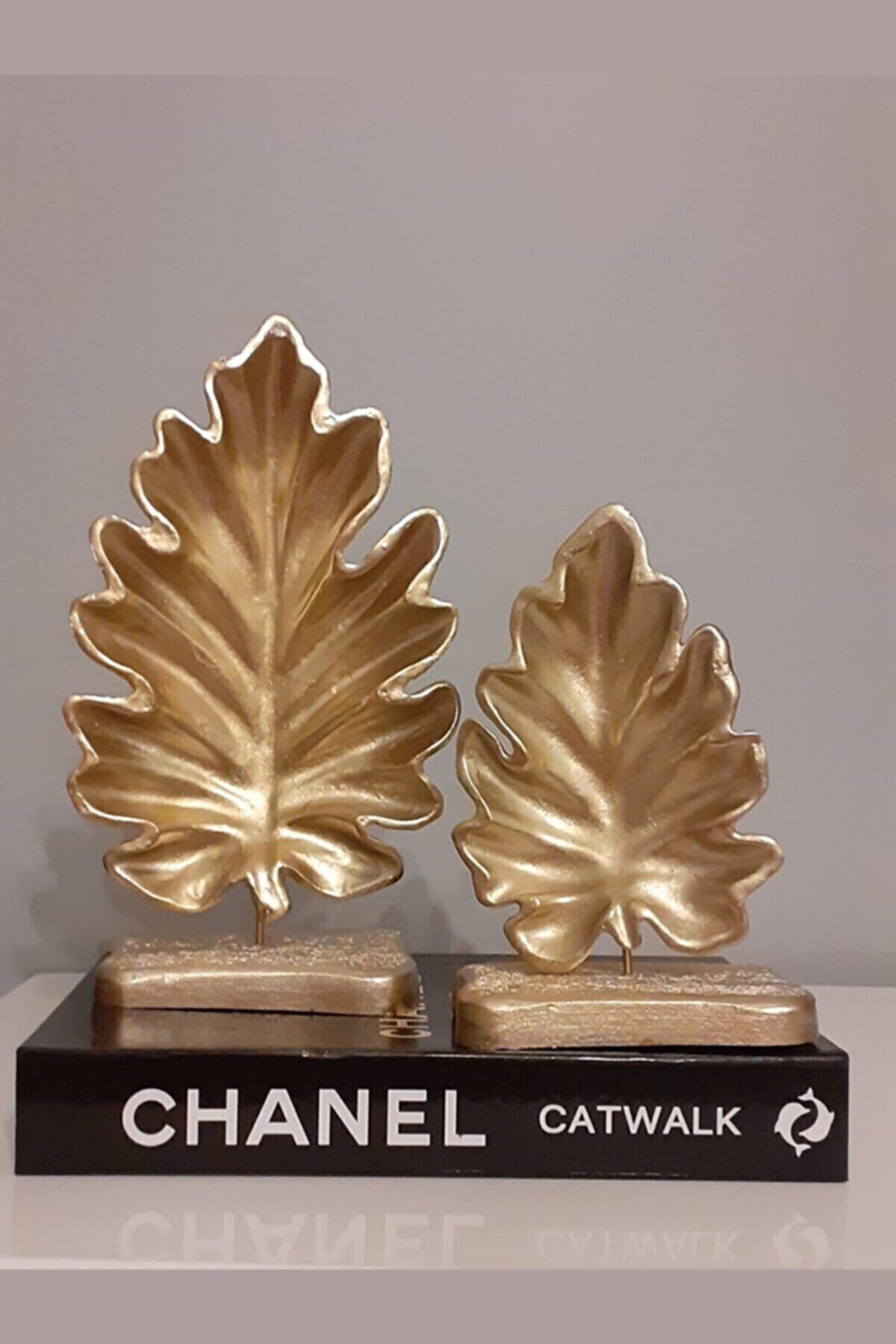 Elioure Şık Gold Çınar Yapraklar Takım, Masa Üstü Dekorasyon, Ev Şıklığı