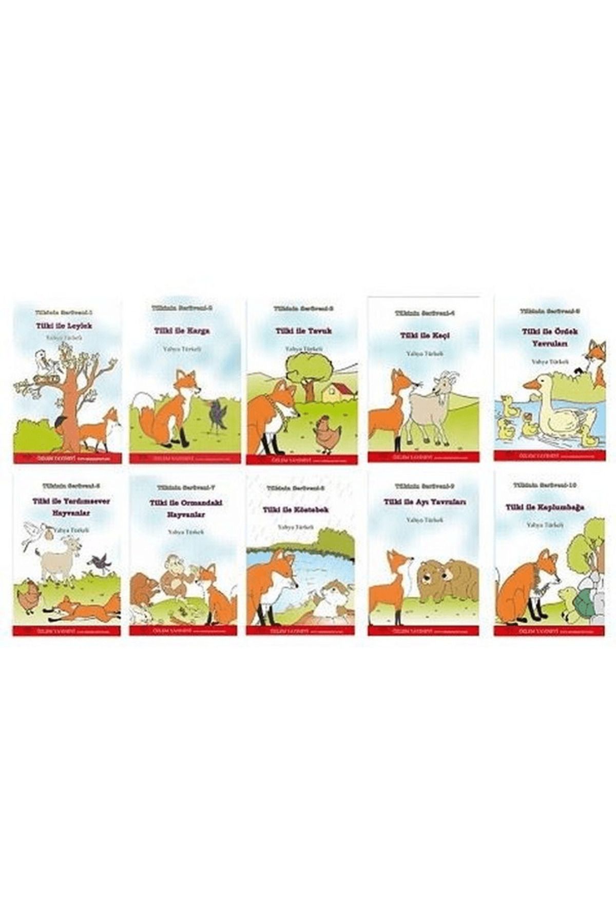 Özlem Yayınevi Tilkinin Serüvenleri (Düz Yazılı - 10 Kitap Takım)
