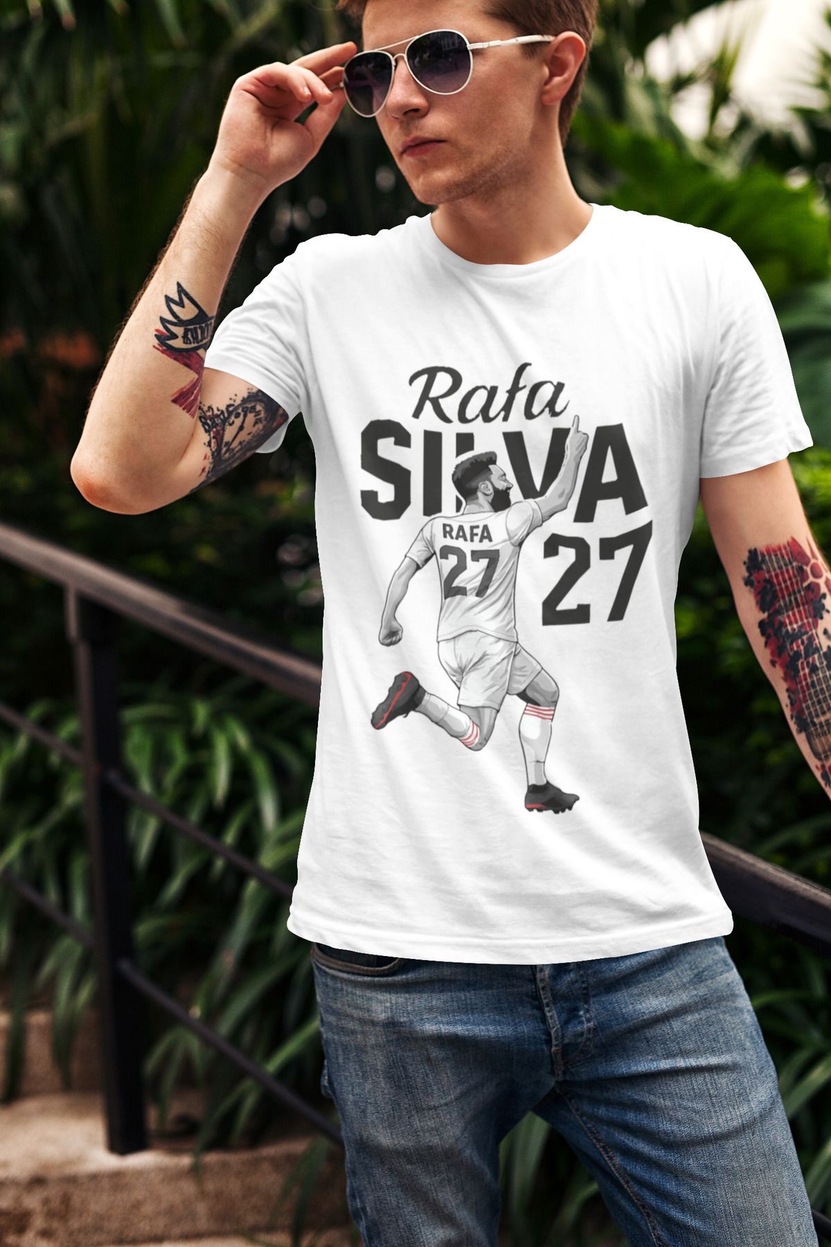Biy Store Rafa Silva forma unisex kısa kollu tişört t-shirt