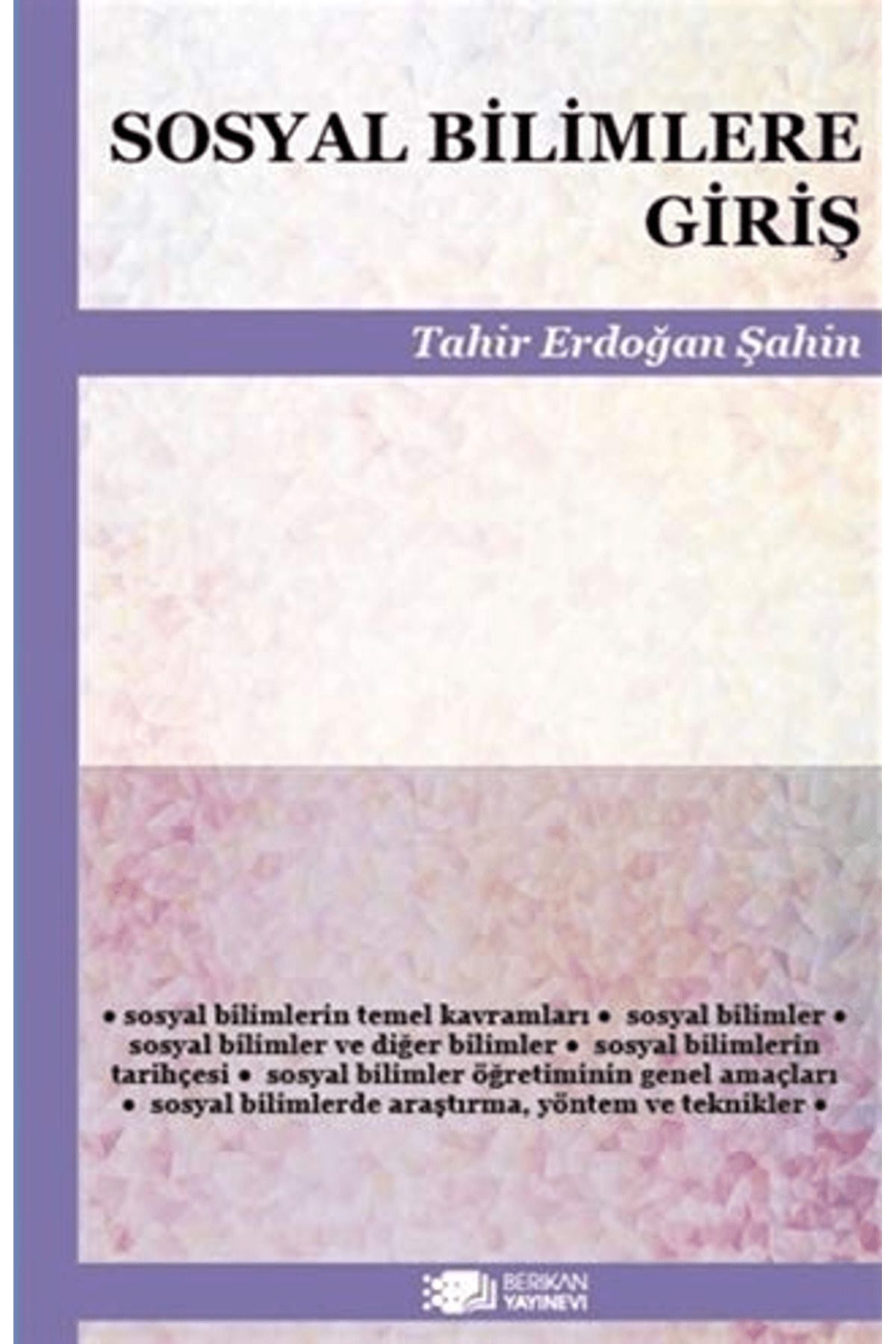 Berikan Yayınevi Sosyal Bilimlere Giriş