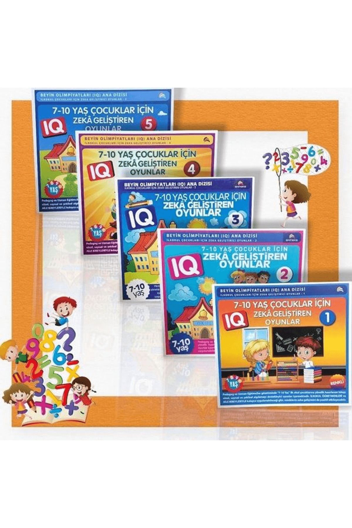 Ekinoks Yayın Grubu 7-10 Yaş ve Üstü Çocuklar İçin Zeka Geliştiren Oyunlar (5 Kitap)