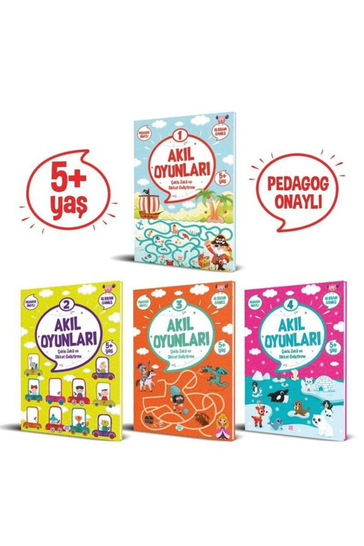 Dokuz Çoçuk Akıl Oyunları Serisi (5+ Yaş) (4 Kitap Takım)