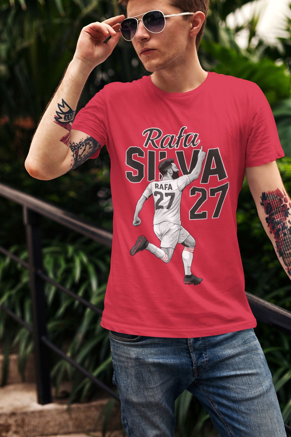 Biy Store Rafa Silva forma unisex kısa kollu tişört t-shirt