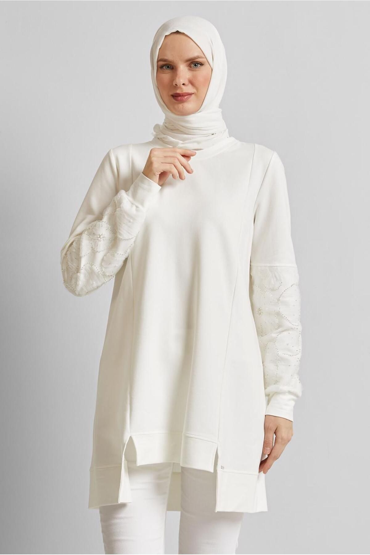 Alvina PAMUKLU EŞOFMAN TUNİK 45627