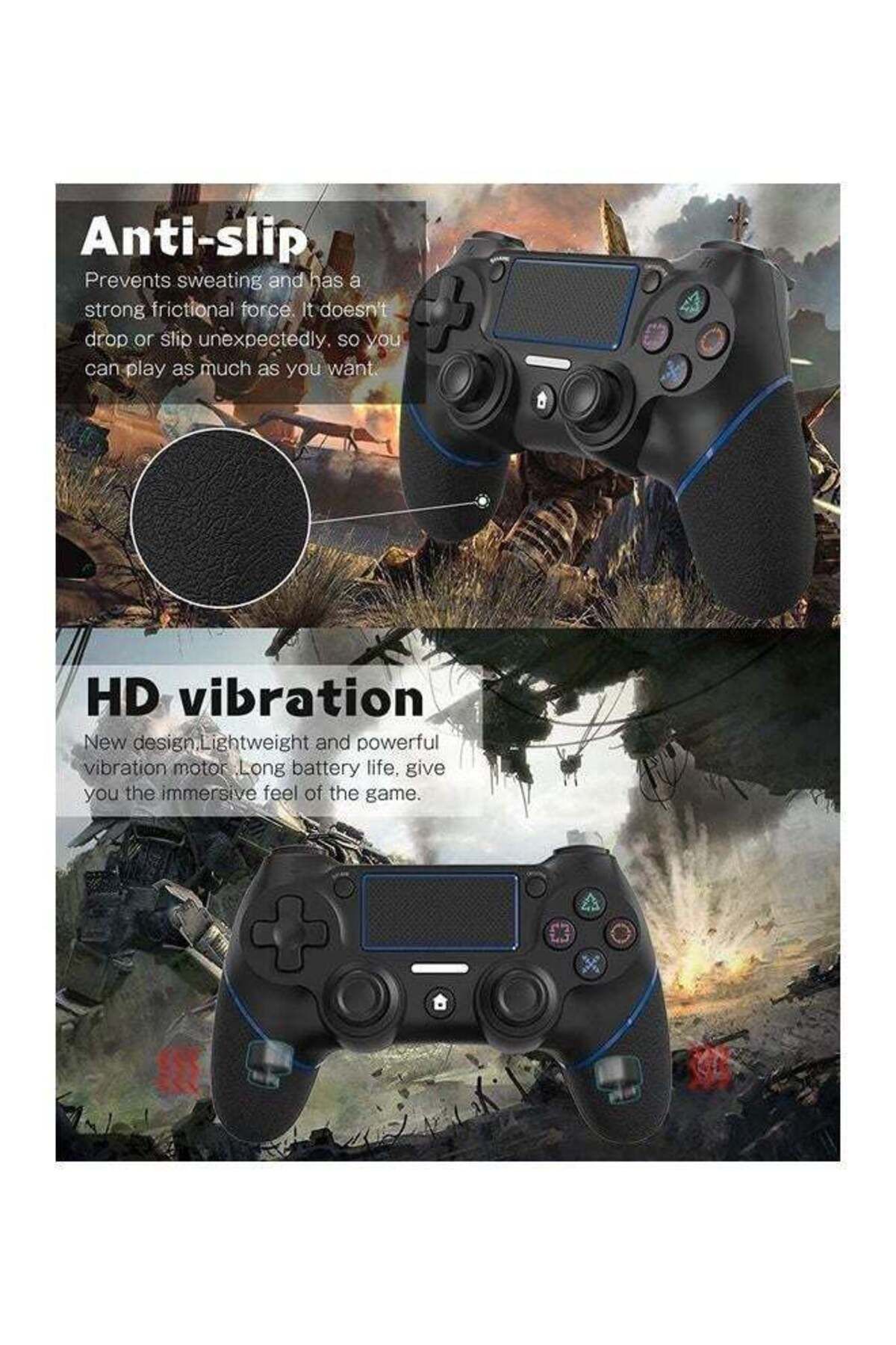 fulina-Wireless Game Controller Compatible with Playstation 4,Precision Control,Black 4