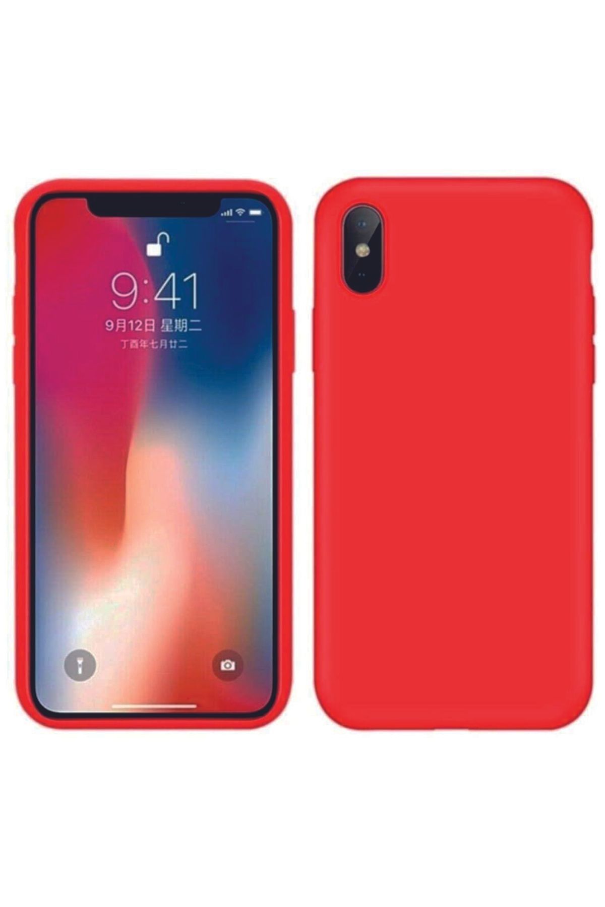 Tılsım Tekno iPhone X Kılıf Kamera Korumalı Silikon Rubber Arka Kapak