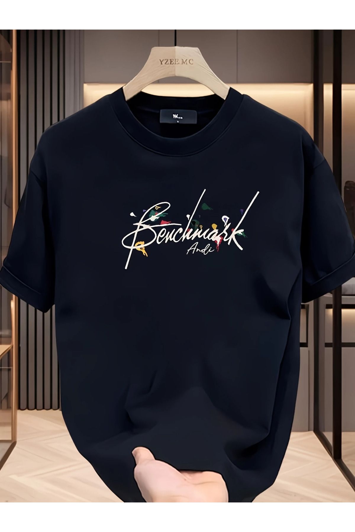 New Shine Unisex Oversize Renkli Desenli Kuş Sırt Baskılı T-shirt