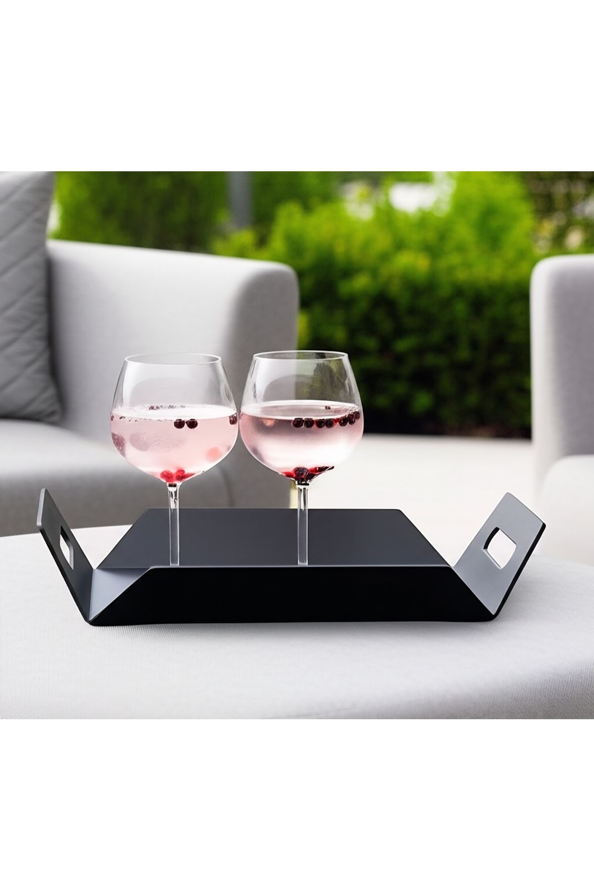 VoomeDesign Modern Tasarım Metal Servis Tepsisi