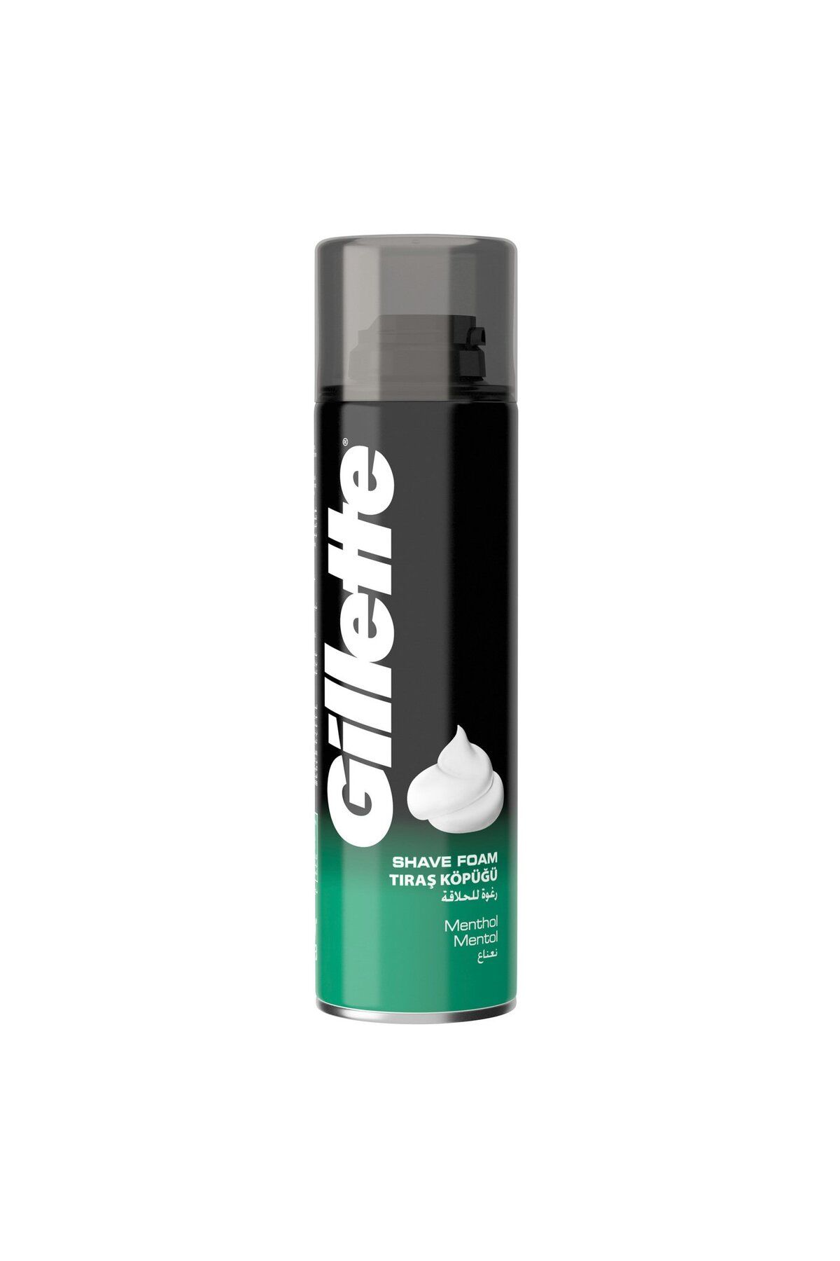 Gillette-Classic Menthol Men's Shaving Foam 200 ml Cool, Refreshing Foam for Smooth & Comfortable 1
