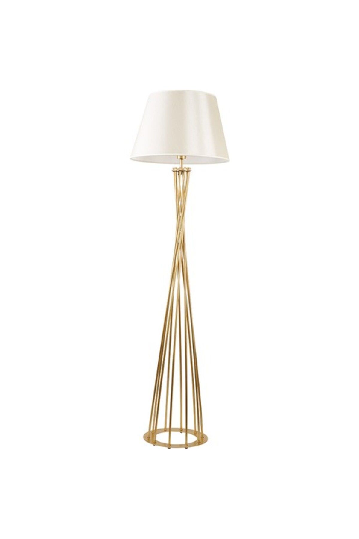 demet habek mylights Mylight Retro Mat Gold Lambader Krem Başlık Köşe Lambası