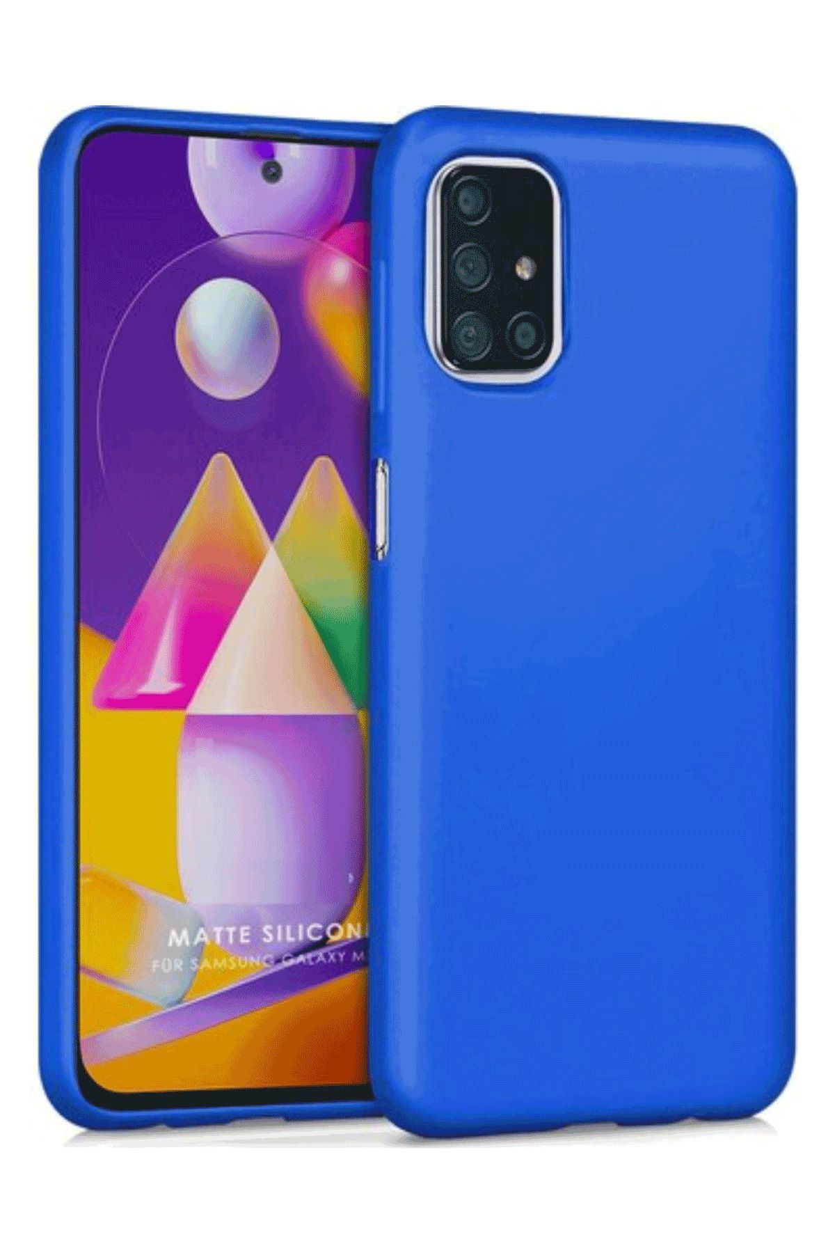 Tılsım Tekno Samsung Galaxy M31s Kılıf Kamera Korumalı Silikon Rubber Arka Kapak