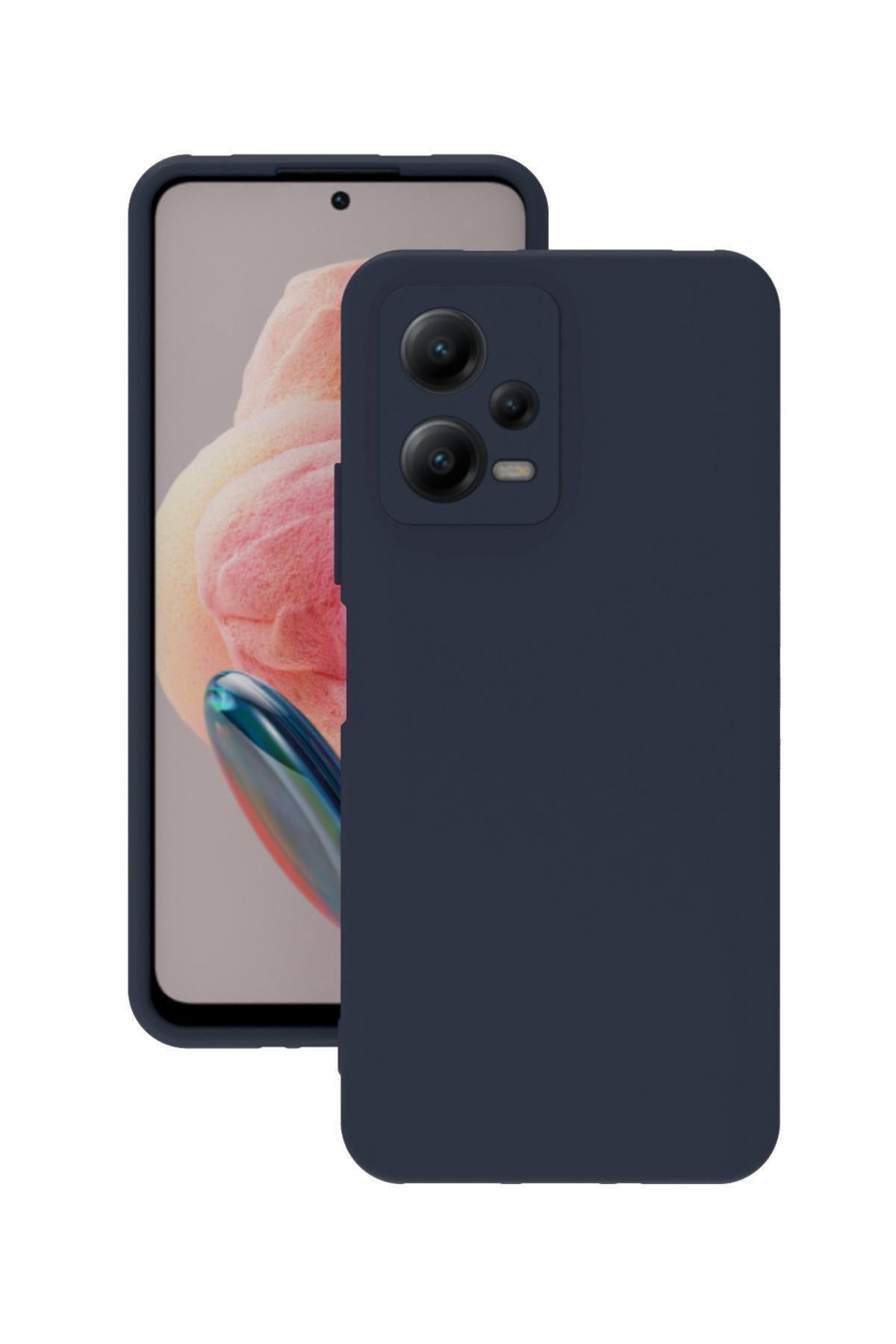 Tılsım Tekno Xiaomi Redmi Note 12 5G Kılıf Kamera Korumalı Silikon Rubber Arka Kapak