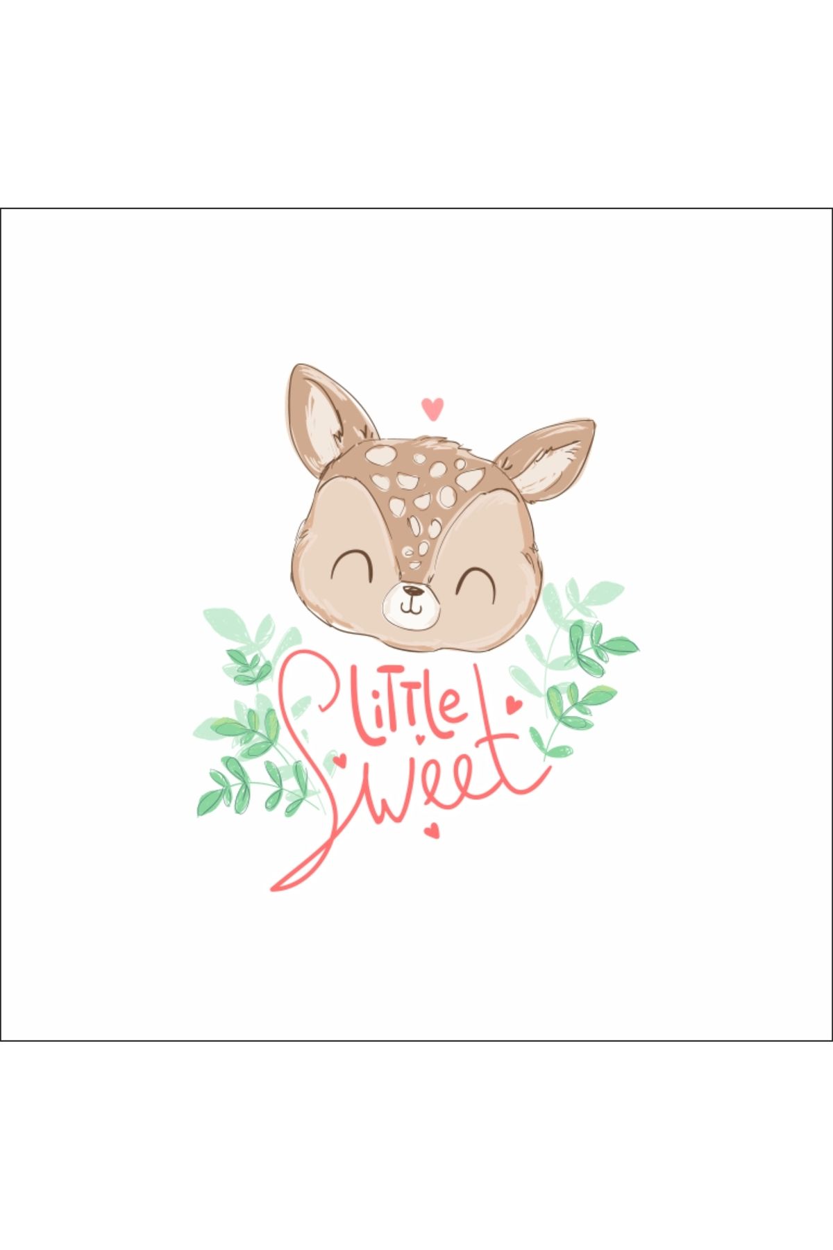 Reysa Tasarım Sweet Little Sevimli Geyik Sticker
