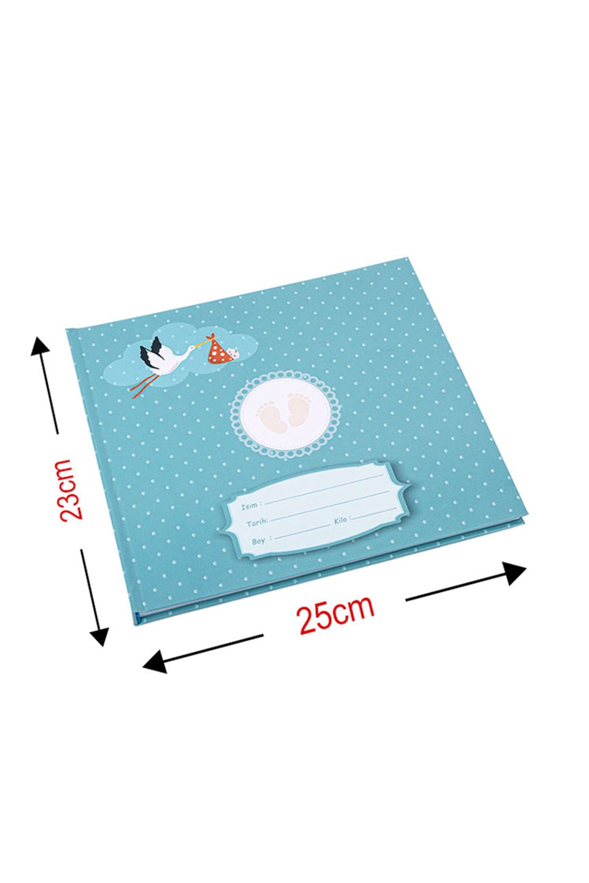 best hediye Bebek Anı Defteri - 23x25cm Anı Defteri+sticker+jel kalem