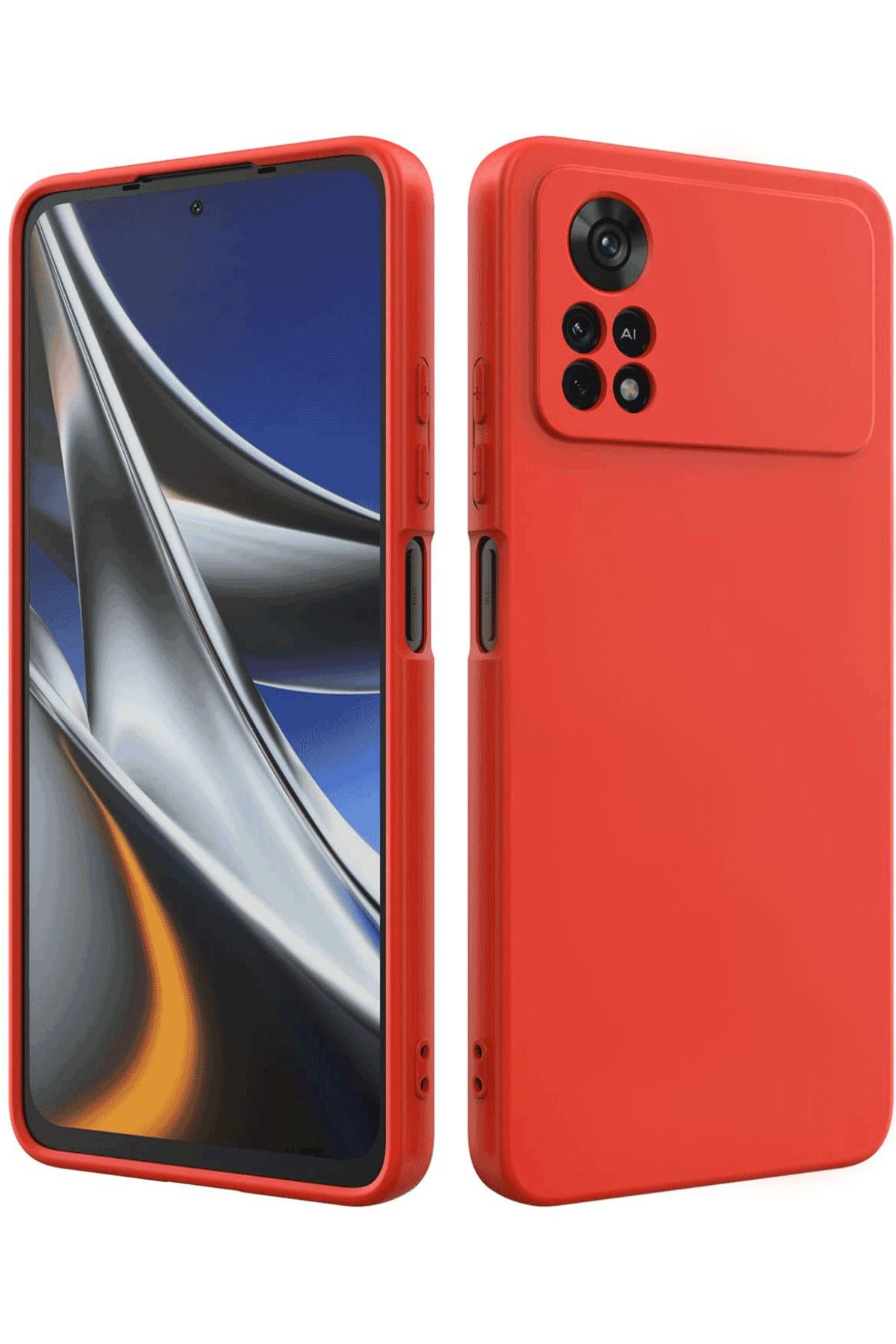 Tılsım Tekno Xiaomi Poco M4 Pro Kılıf Kamera Korumalı Silikon Rubber Arka Kapak