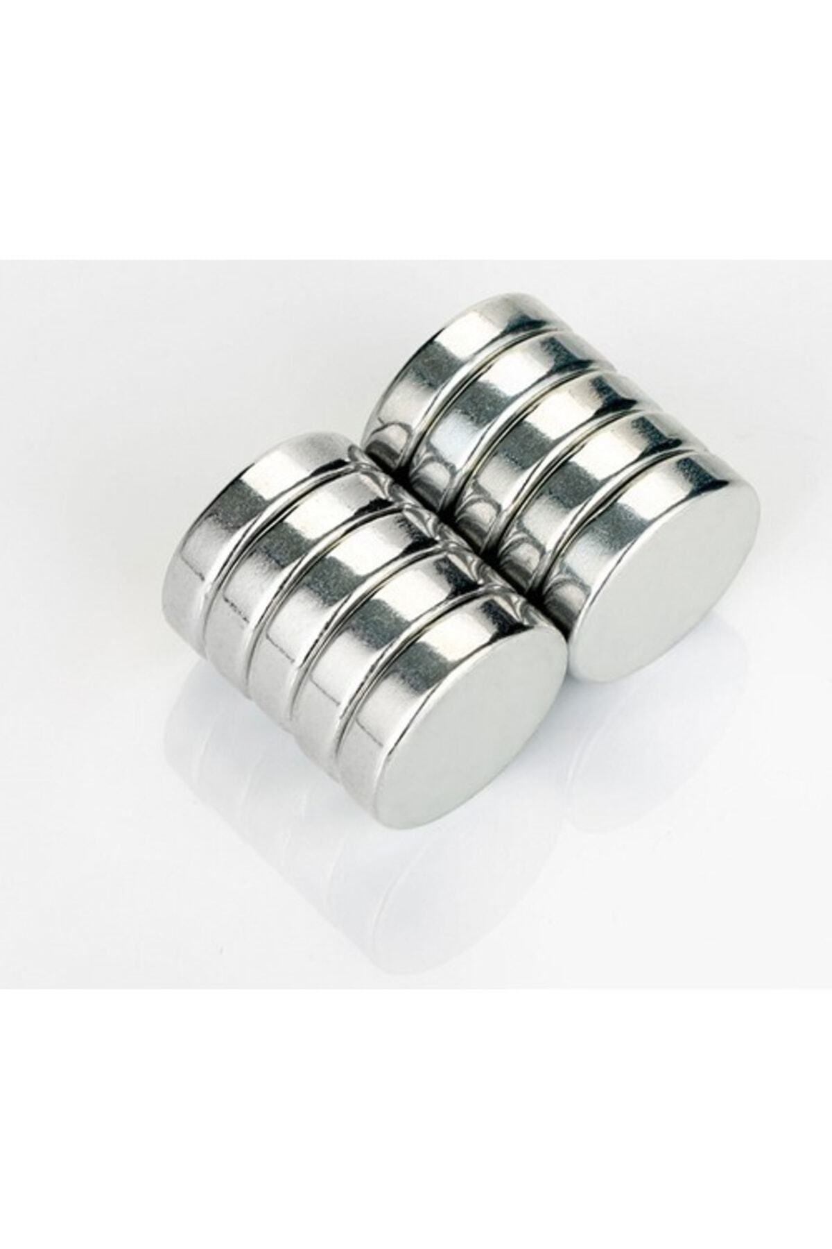 Elioure 10 Adet Yuvarlak Güçlü Neodyum Mıknatıs 20x5 Mm, Dayanıklı ve Çok Amaçlı