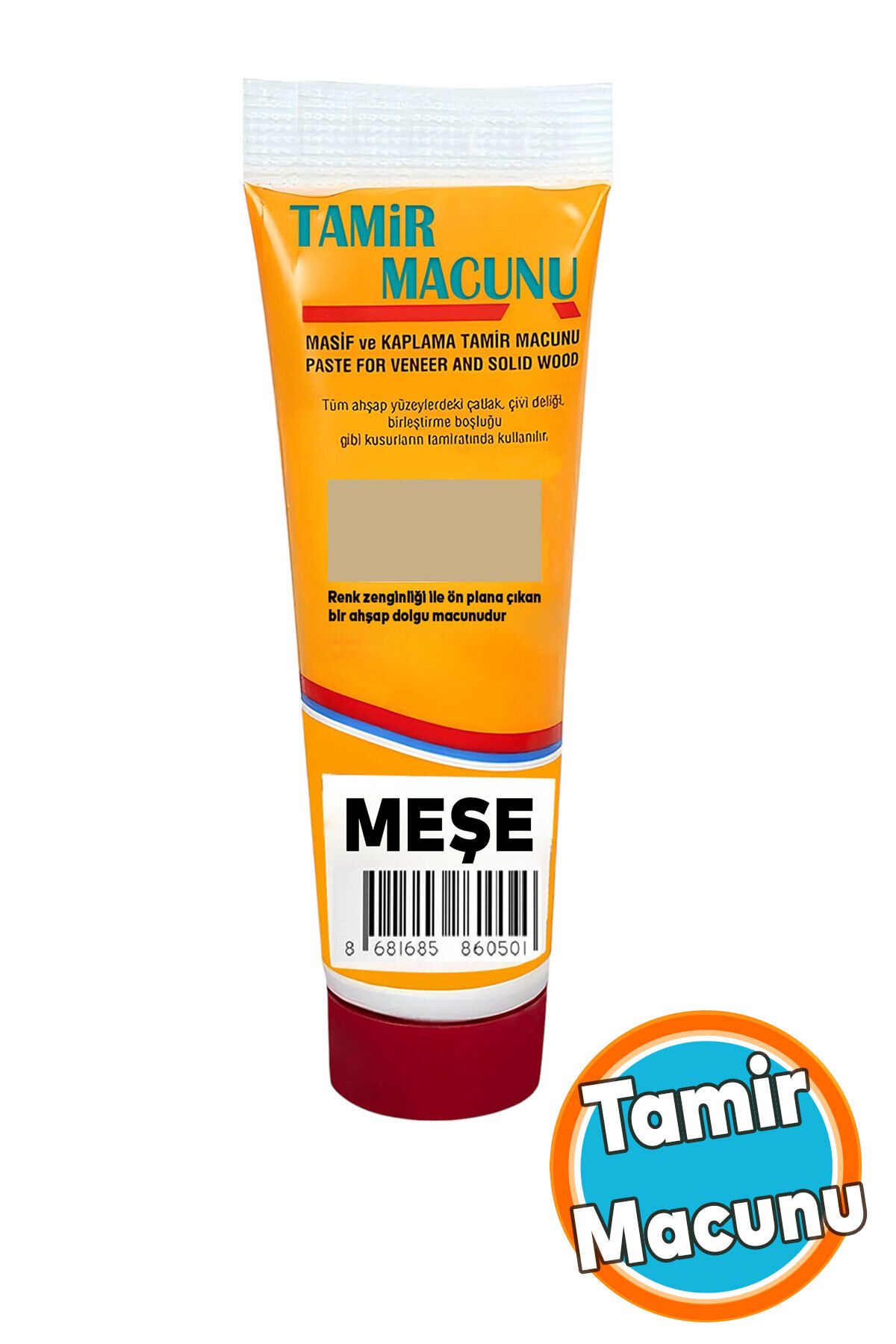 NZB Tamir Macunu Ahşap Parke Meşe Mobilya Dolgu Çatlak Çizik Giderici 200 Gr Kullanıma Hazır Macun