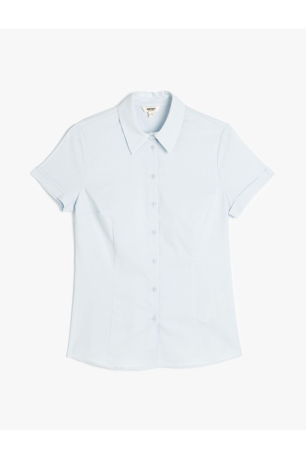 Koton Yeni Sezon Slim Fit Klasik Yaka Kısa Kollu Gömlek
