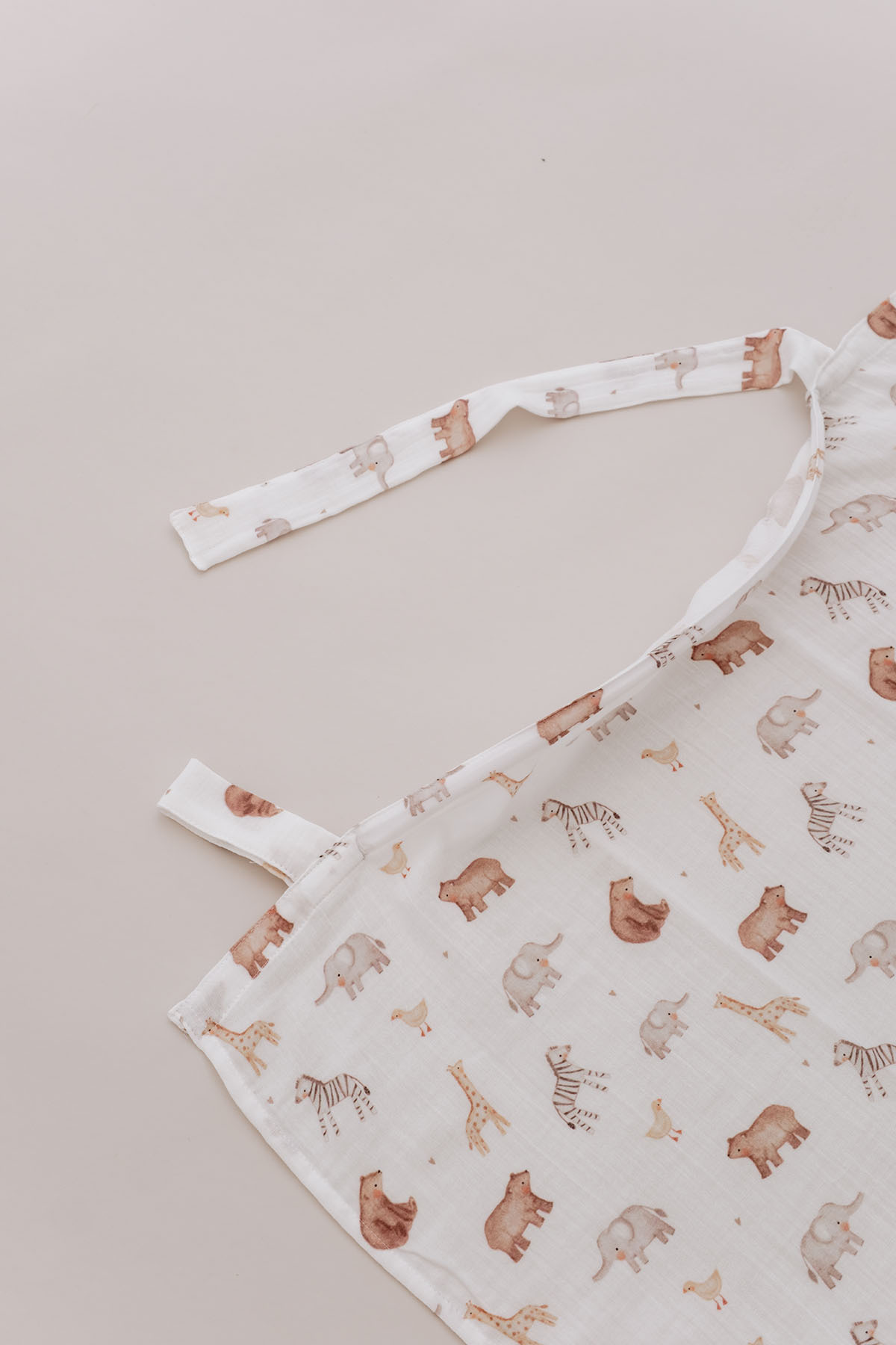 Tuğba Kuğu Müslin Emzirme Örtüsü - Pureline Series - Cute Animals fotoğrafı 7 (önizleme)