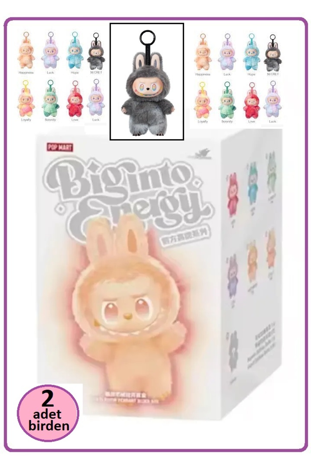 AVO-CATTO Labubu Canavarlar Peluş Love Happines Hope Serenity