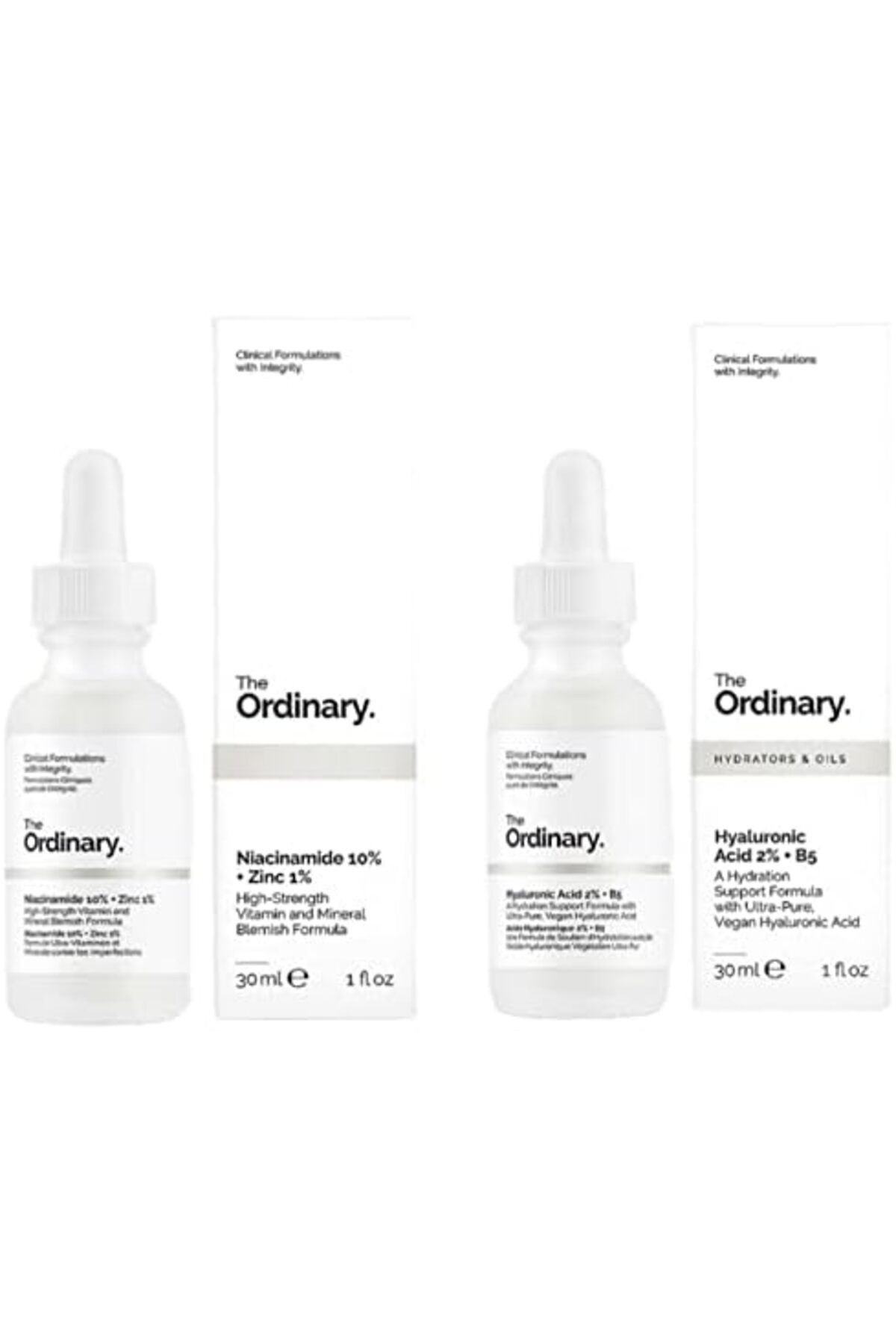 The Ordinary-Hyaluronic Acid with 2% + B5 (30ml) and The Ordinary Niacinamide 10% + Zinc 1% (30ml) B 4