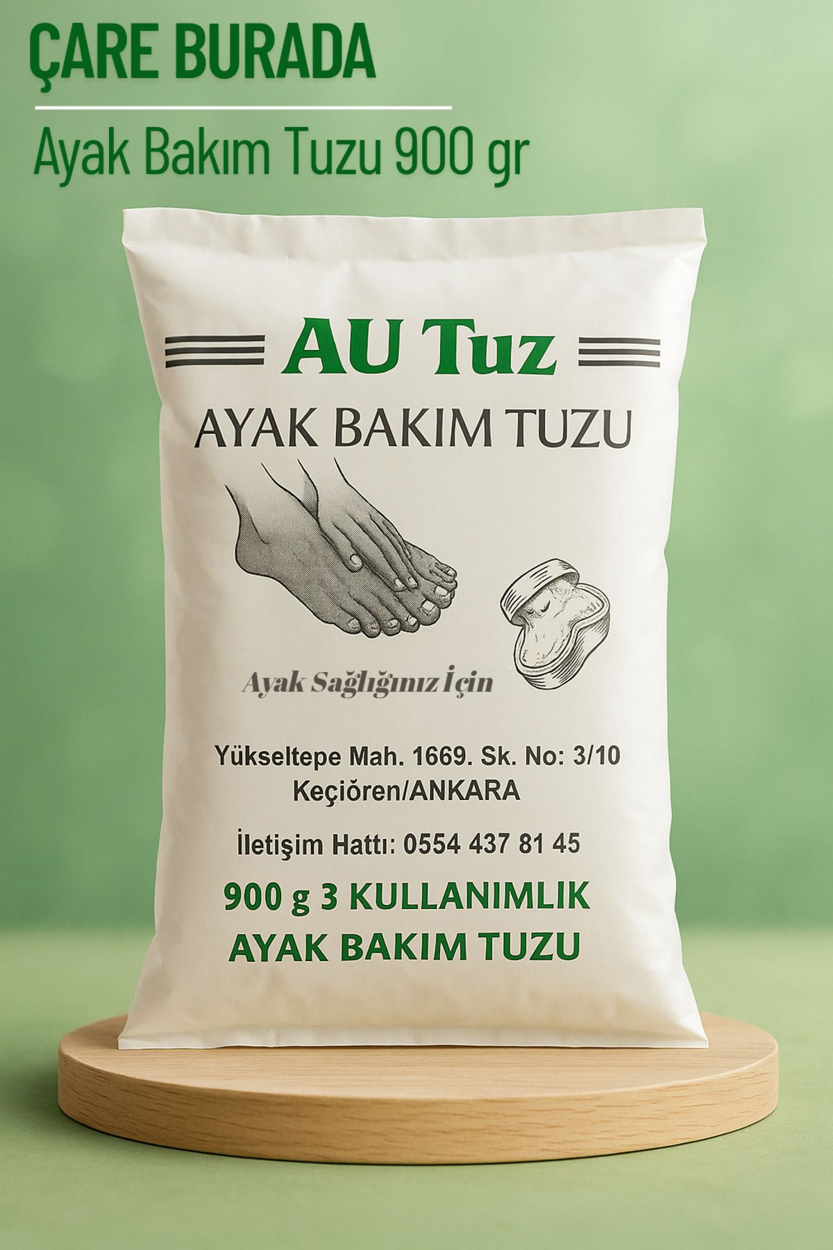 Çare Burada Ayak Bakım Tuzu 900 gr