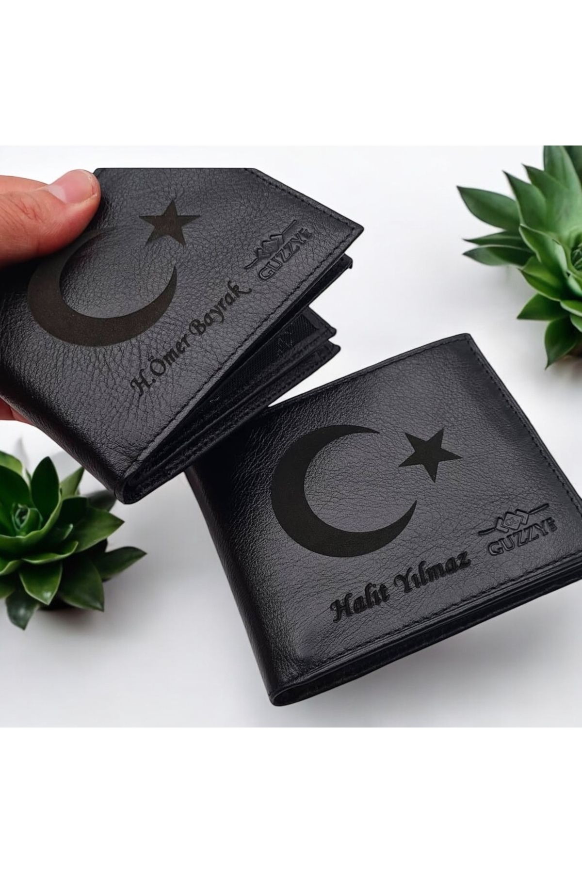 BaskıLazer Suni Deri Cüzdan