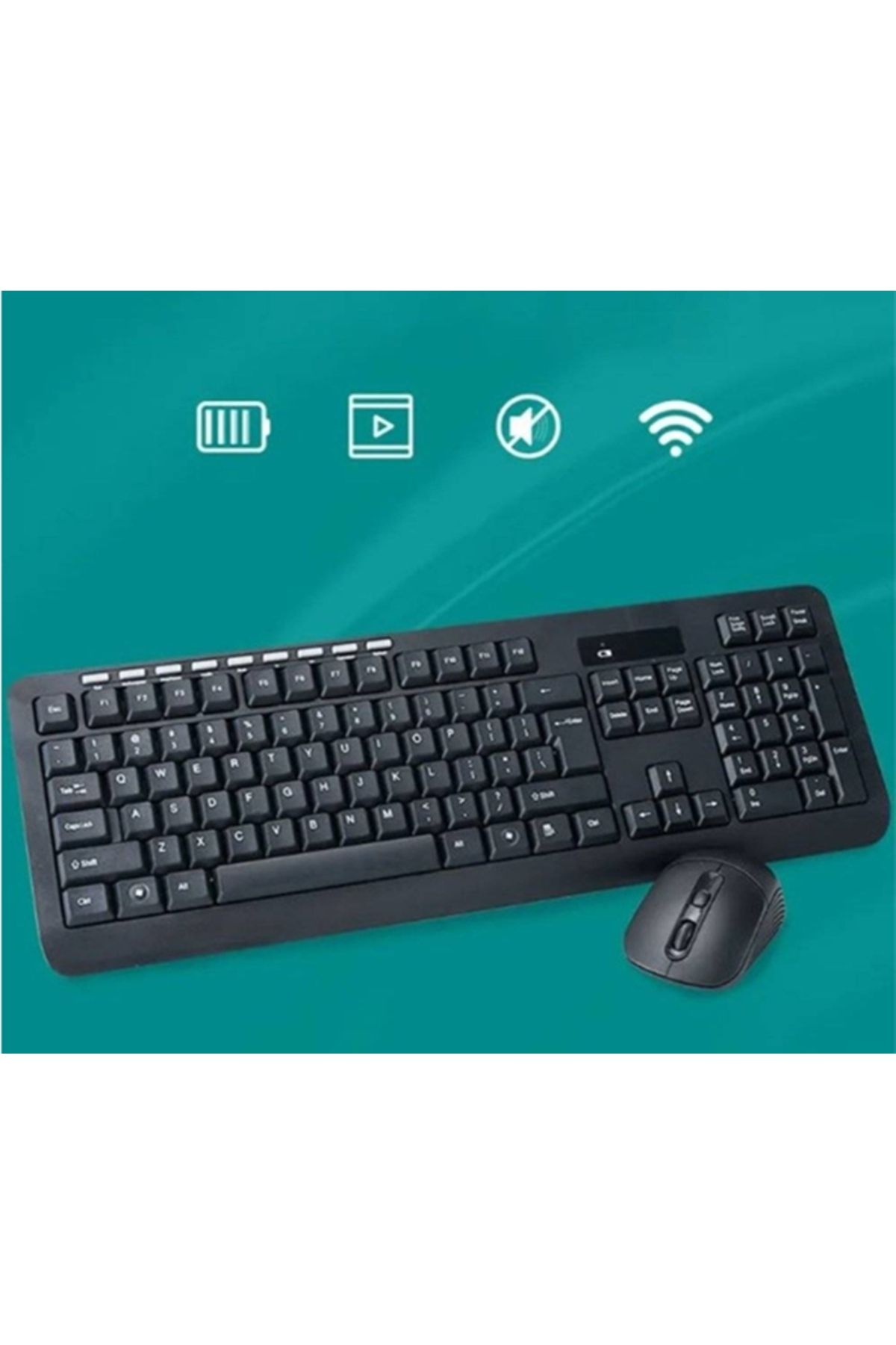 OMC-Wireless 2.4G mouse and keyboard kit, for desktop use for computer or laptop 3