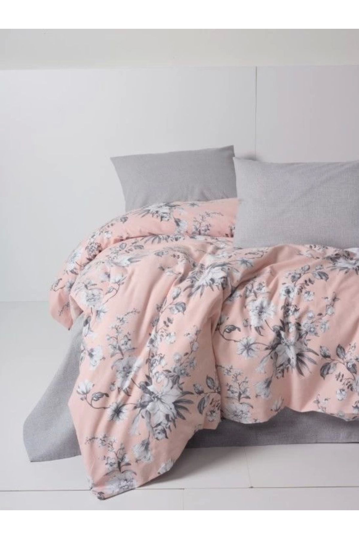 Vemora Cotton Box Flanel Nevresim Takımı Çift Kişilik Petit Pudra