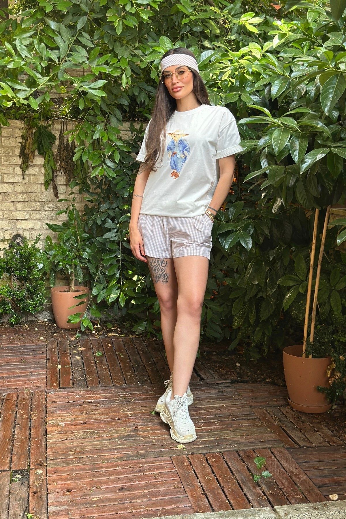 The Champ Clothing Dîde Keçik Cansu Kombini Şort Tişört Takım