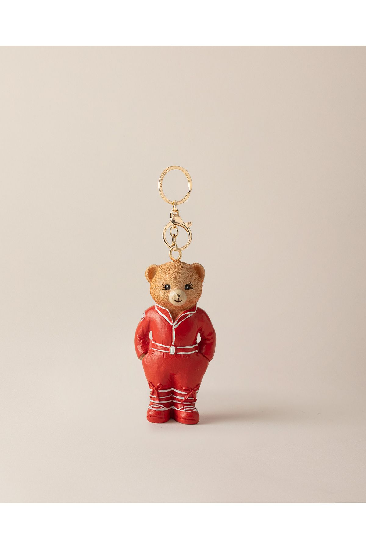 Madame Coco Jolie Bear Anahtarlık - Kırmızı