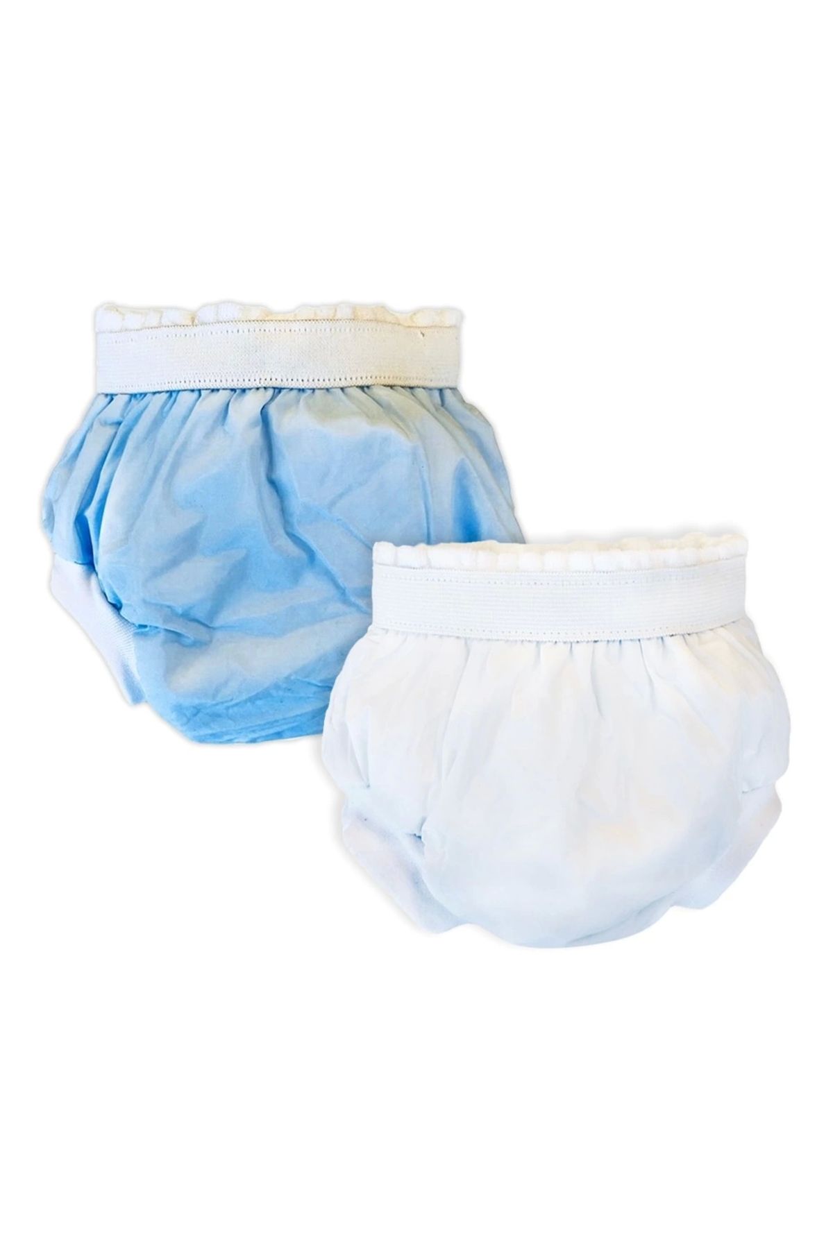 shop Sema Baby 2'li Lüks Alıştırma Külodu 10-15 kg - Beyaz/Mavi