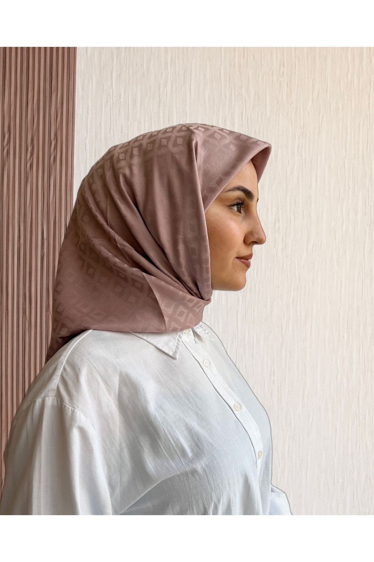 SarQa Scarft Damla Desen Jakar Eşarp