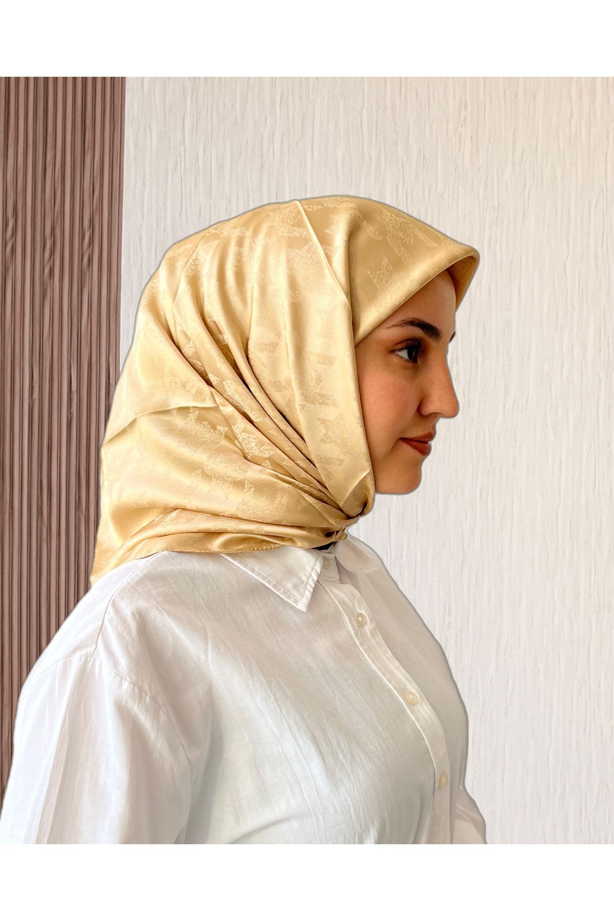 SarQa Scarft Kazayağı Desen Jakar Eşarp