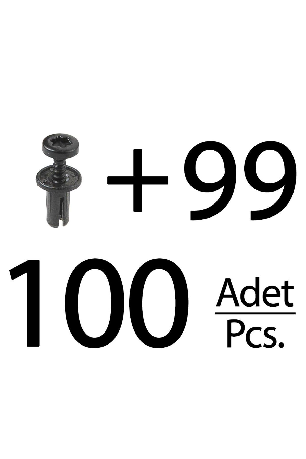 ALPHA AUTO PART Audi ve Volkswagen için Tampon Klipsi- Uzun- 100'lü