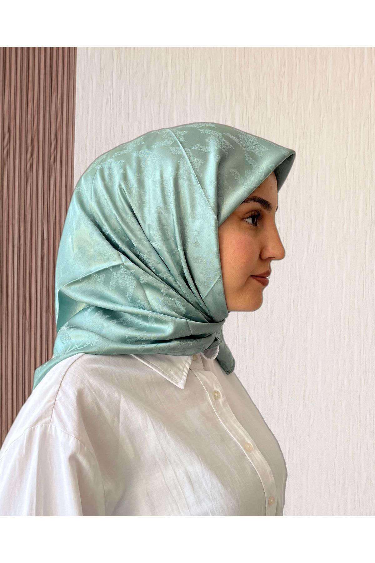 SarQa Scarft Kazayağı Desen Jakar Eşarp