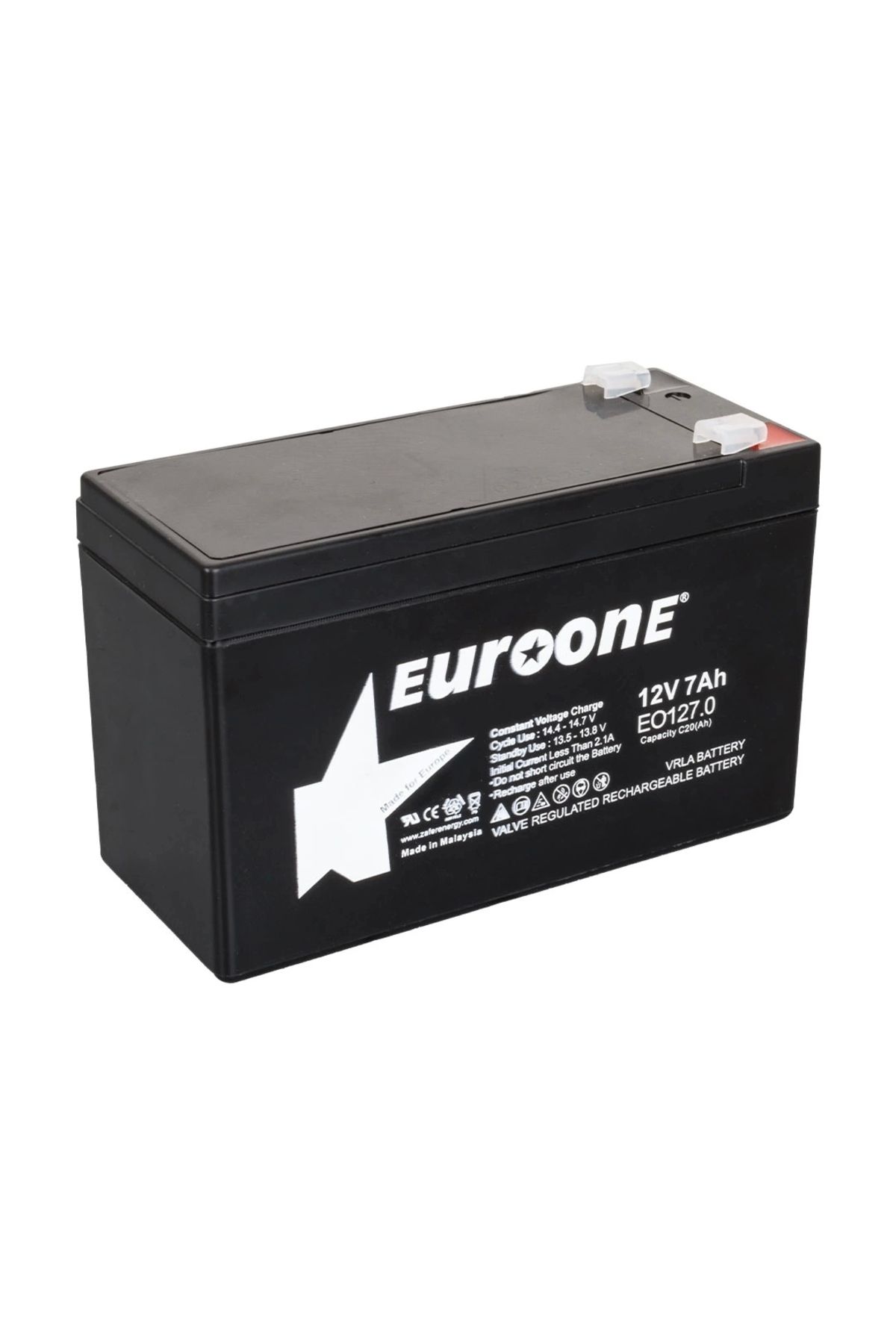 shopwave EUROONE EO127.0 12 VOLT - 7 AMPER AKÜ (150 X 65 X 90 MM) (5047)
