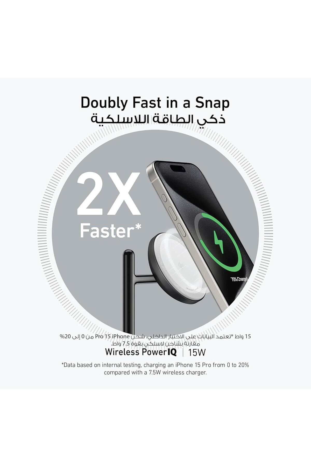Anker-شاحن USB، متوافق مع سلسلة iPhone 14 وAirPods Pro وApple Watch Ultra، مع ثلاثة 3
