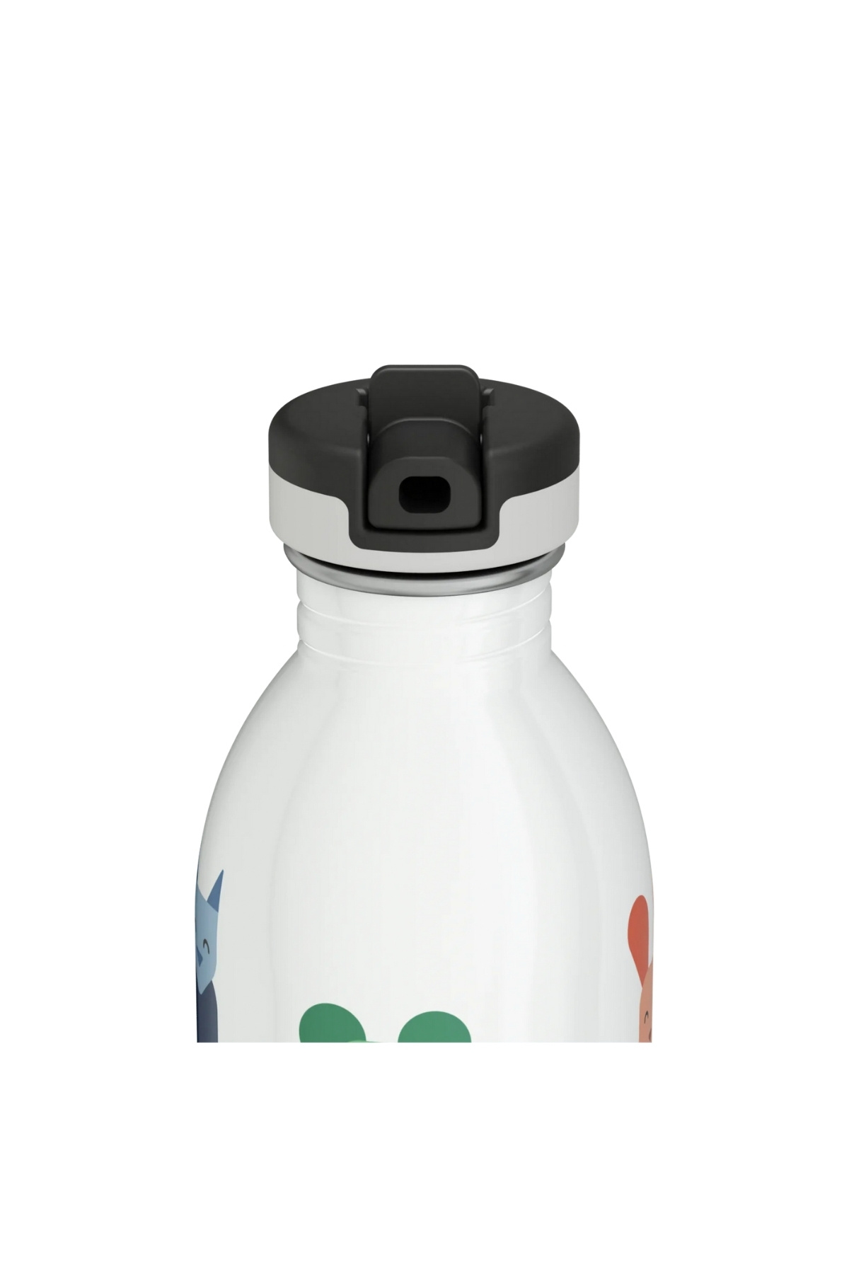24 Bottles Kids Bottle Best Friends Pipetli Paslanmaz Çelik Çocuk Su Matarası 500 ml fotoğrafı 2 (önizleme)